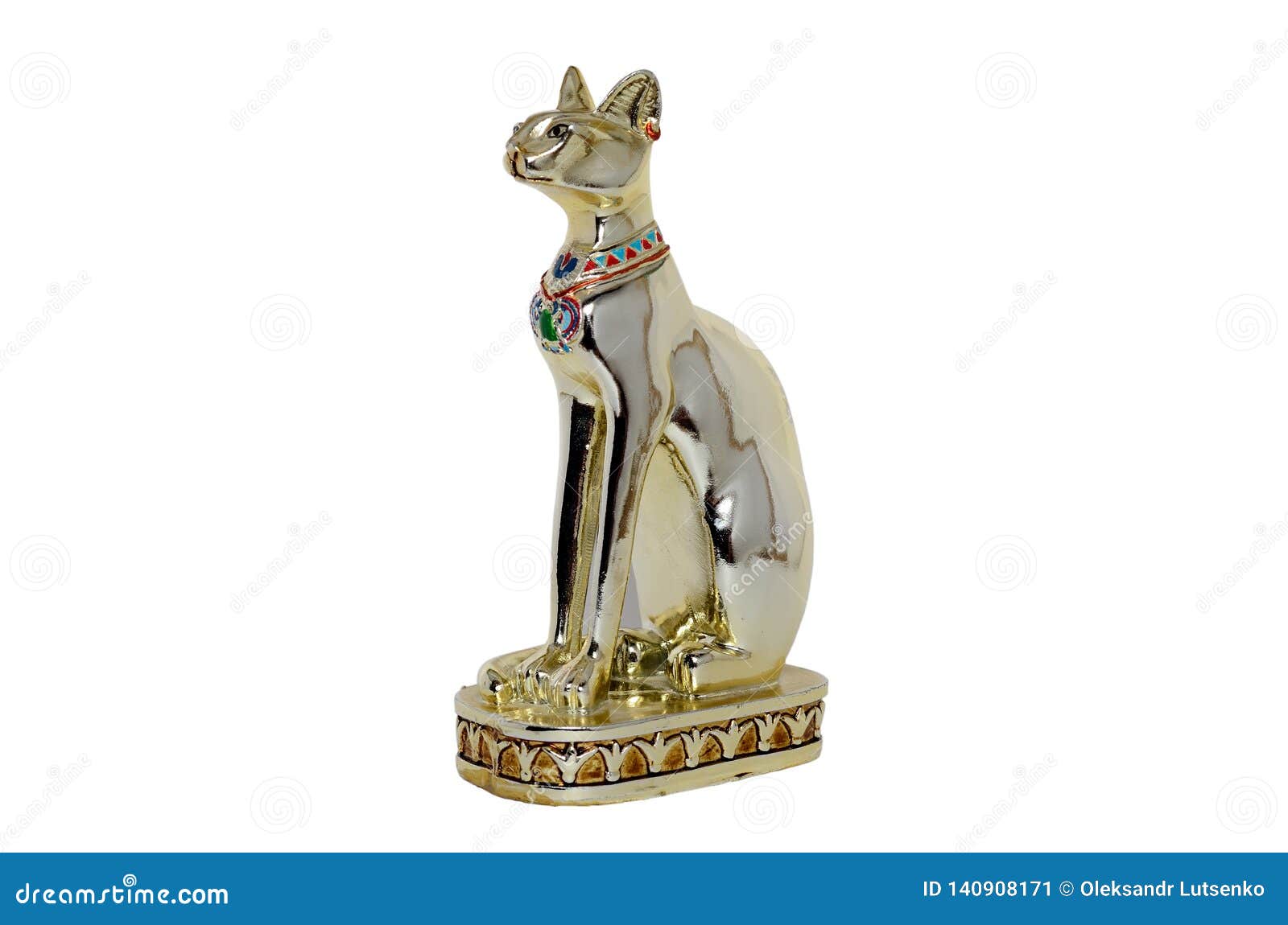 Egyptian cat figurine stock image. Image of single, black 140908171