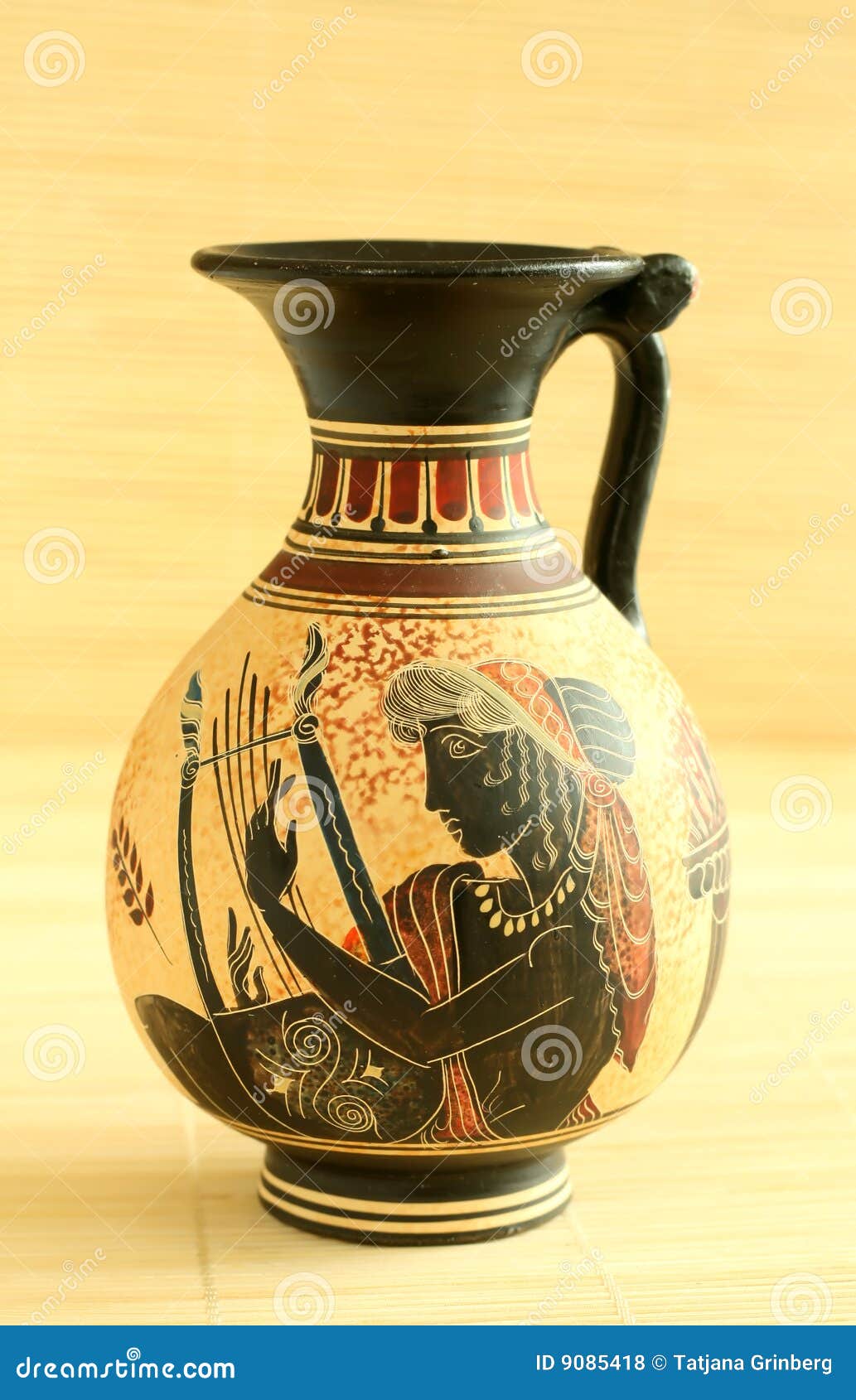 Nysgerrighed Inde Withered Egyptian decorative vase stock photo. Image of crock, cruet - 9085418