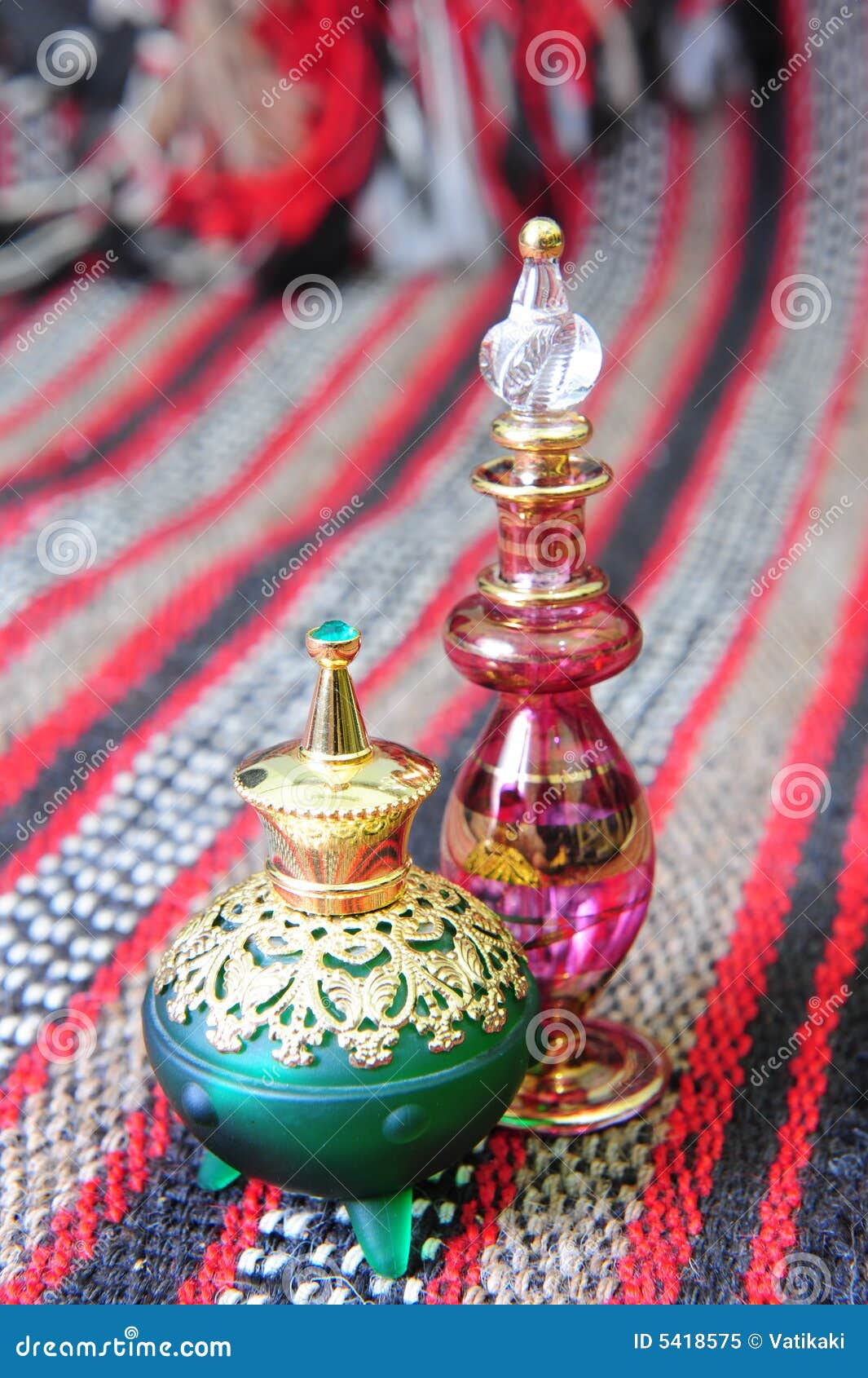 Egyptian perfume bottles stock image. Image of bottles 5418575