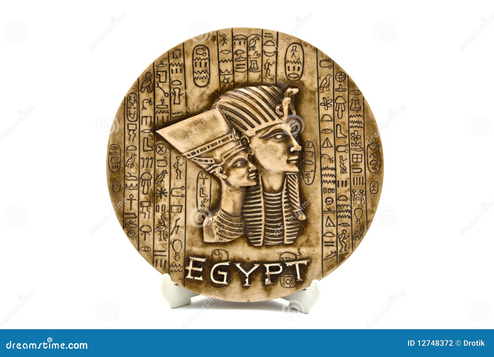 Egyptian plate stock photo. Image of hieroglyph, anubis 12748372