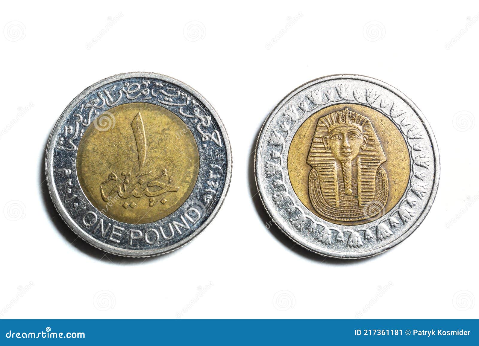 egyptian pound coin avers and reverse