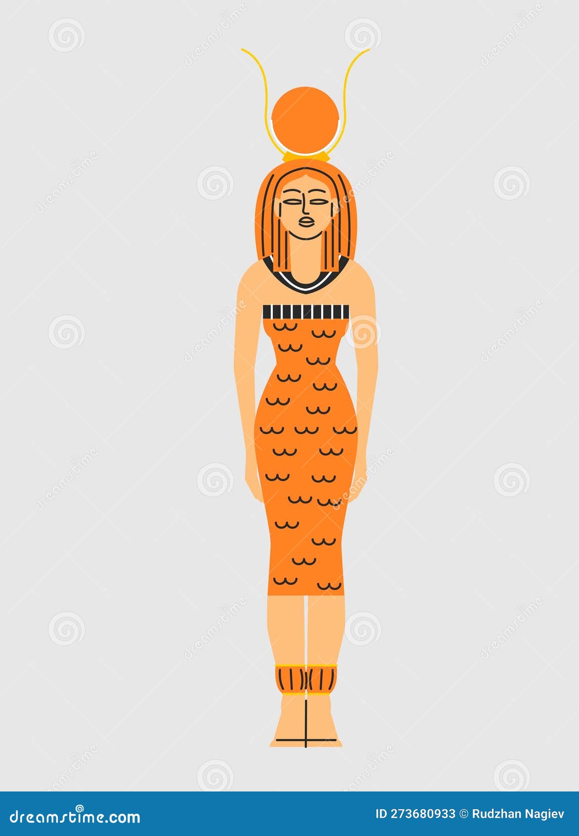 Egyptian Queen Cleopatra Stock Vector Illustration Of Golden 273680933 