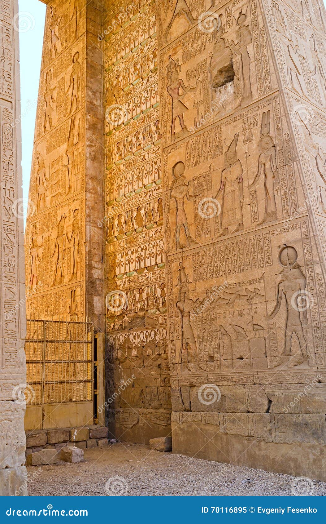 the egyptian reliefs in khonsu temple