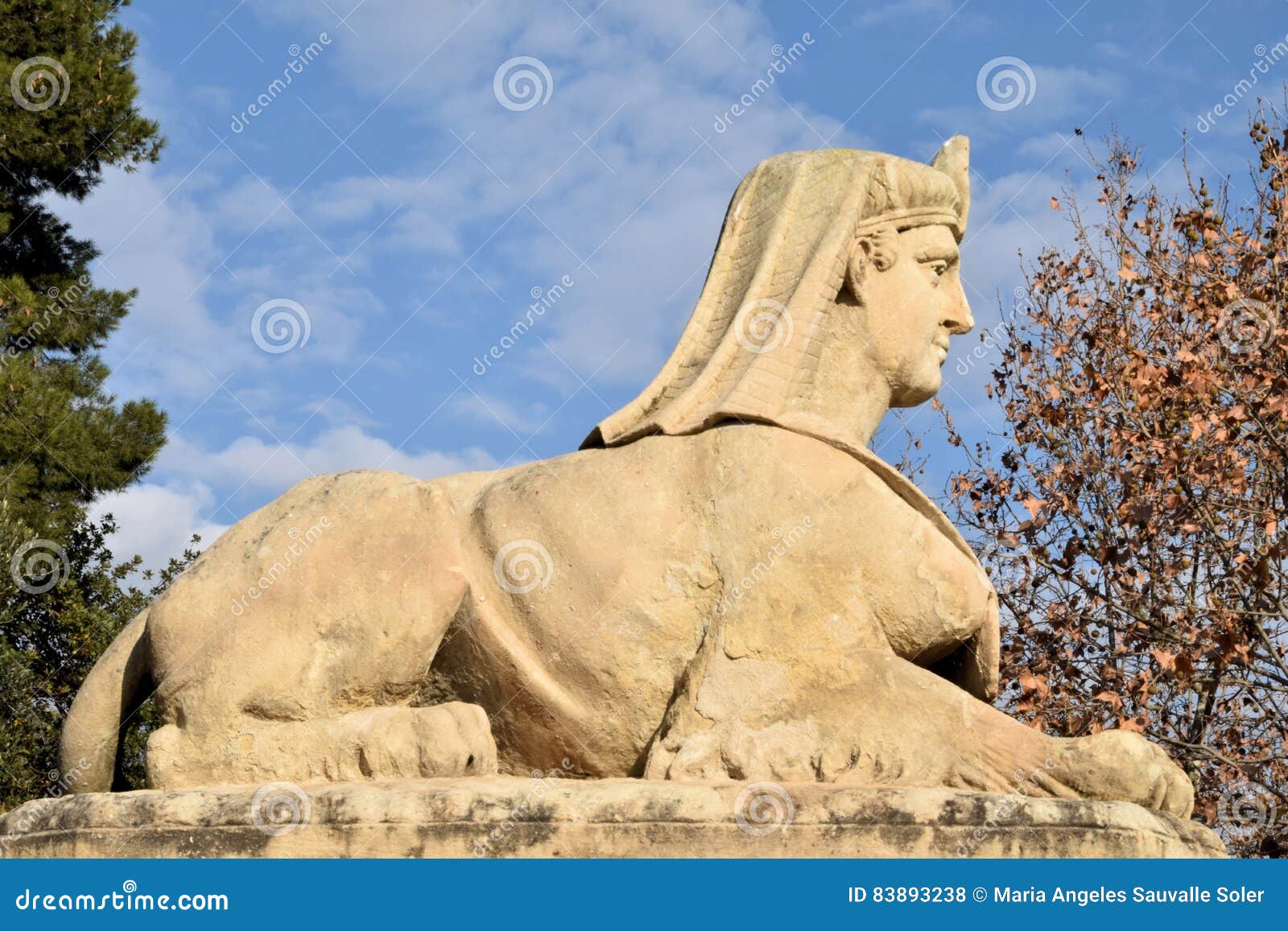 Egyptian statue. stock photo. Image of figure, symbol 83893238