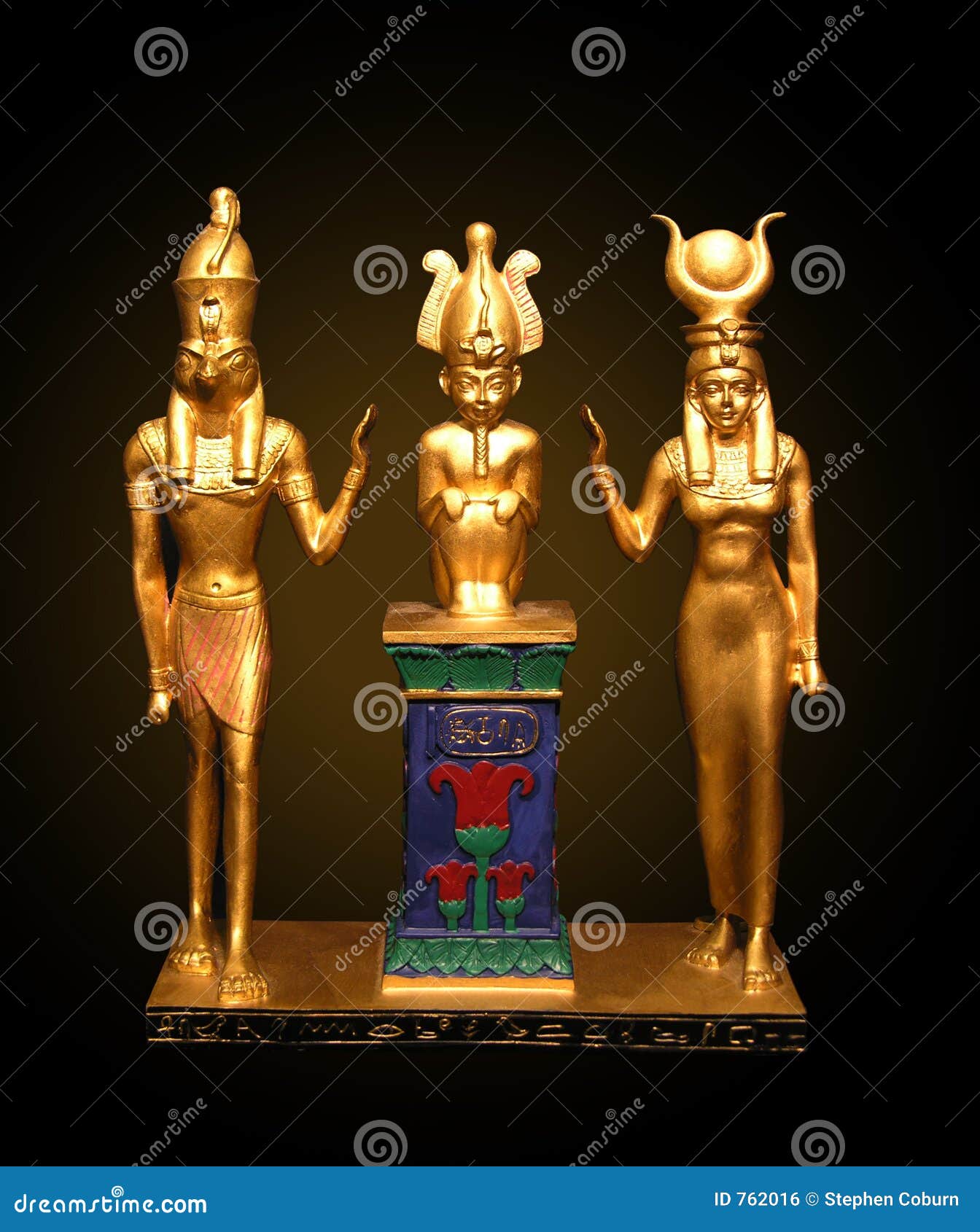 Egyptian Statues stock photo. Image of omen, building, pillar 762016