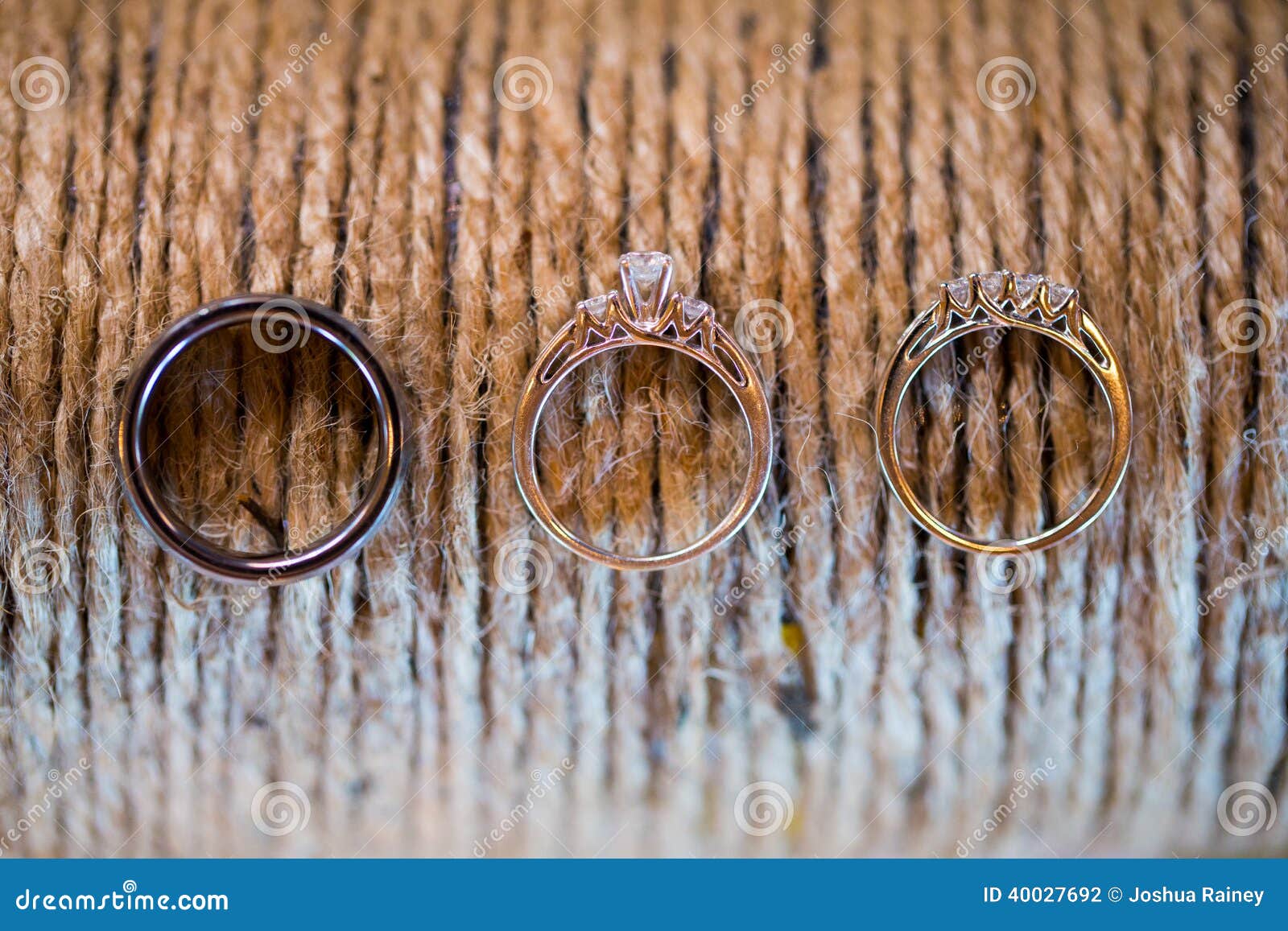 Eheringe Und Seil Stockfoto Bild Von Ringe Hochzeit 40027692