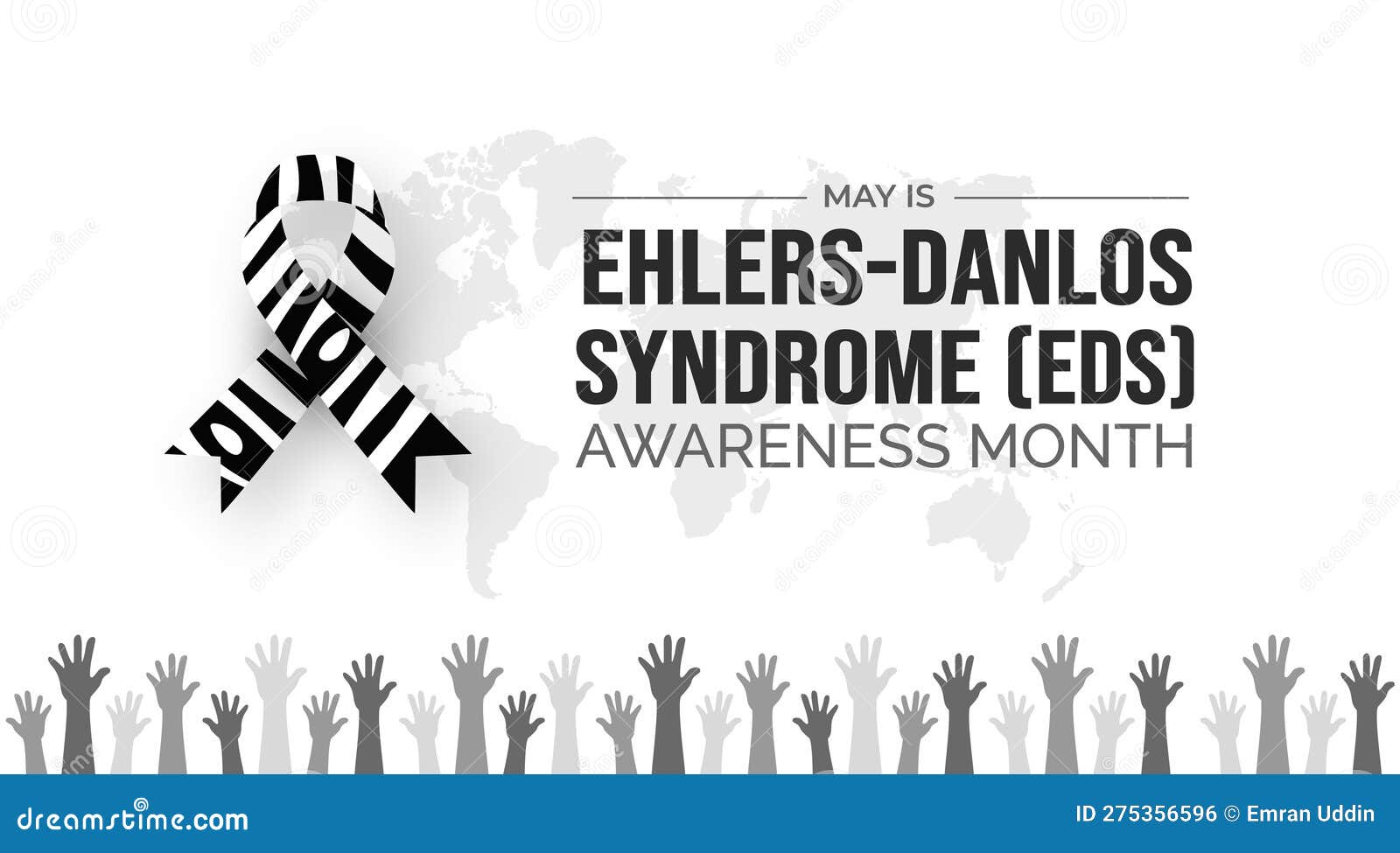 ehlers danlos syndrome (eds) month background or banner  template