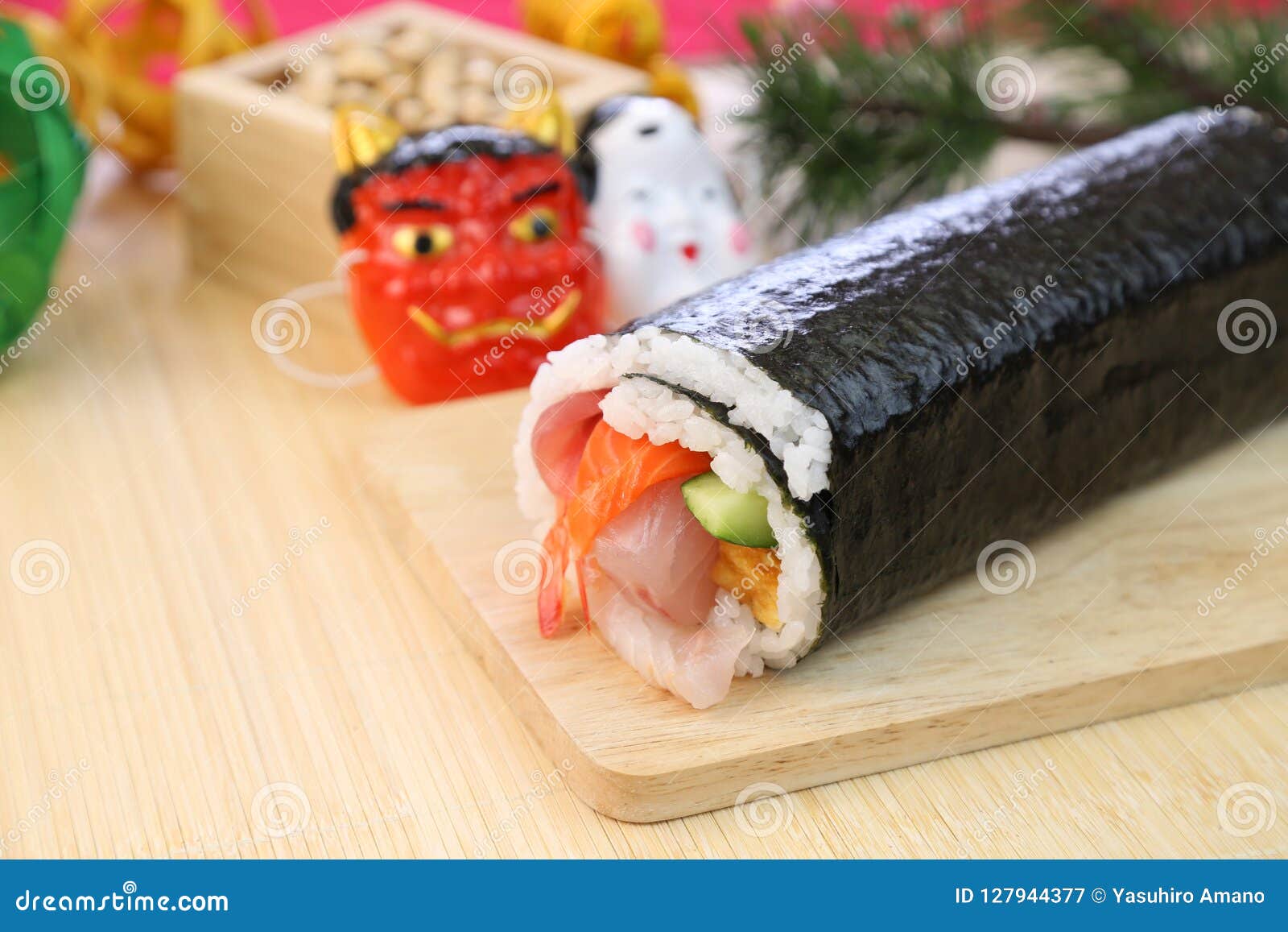 Ehomaki Literally Sushi Roll Of The Blessing Direction Stock Image Image Of February Ehoumaki