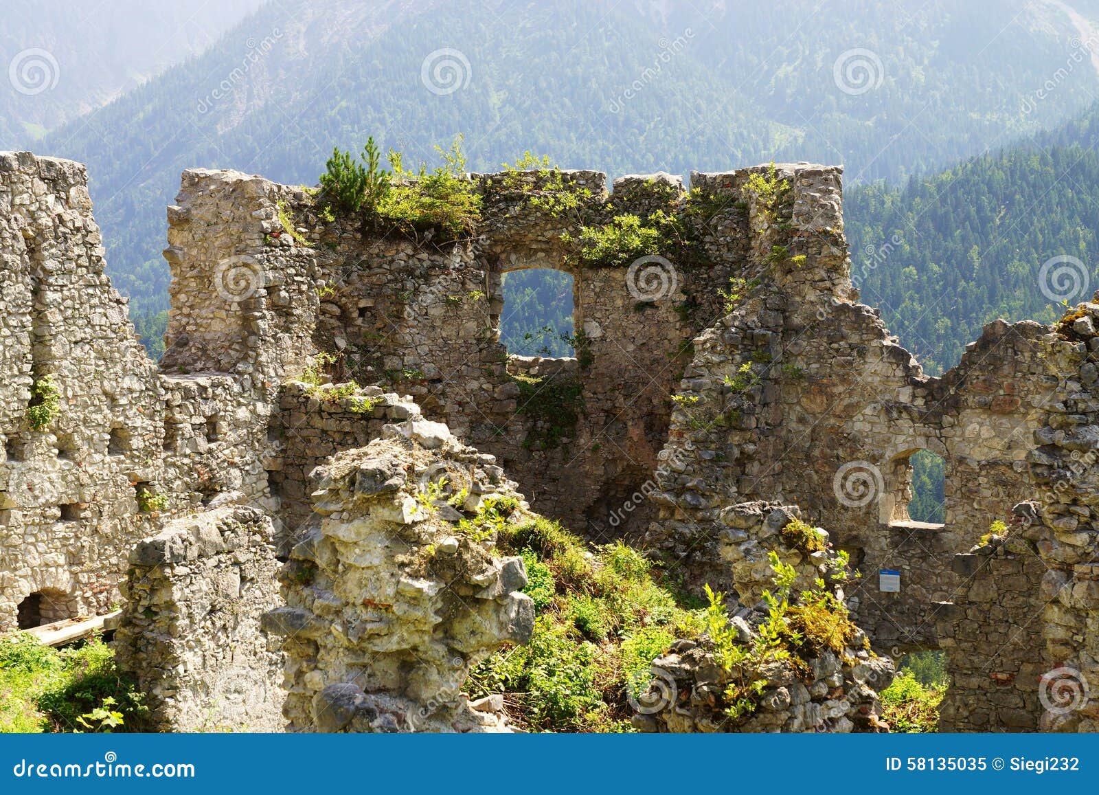 Ehrenberg Castle Ruins stock image. Image of austria 58135035
