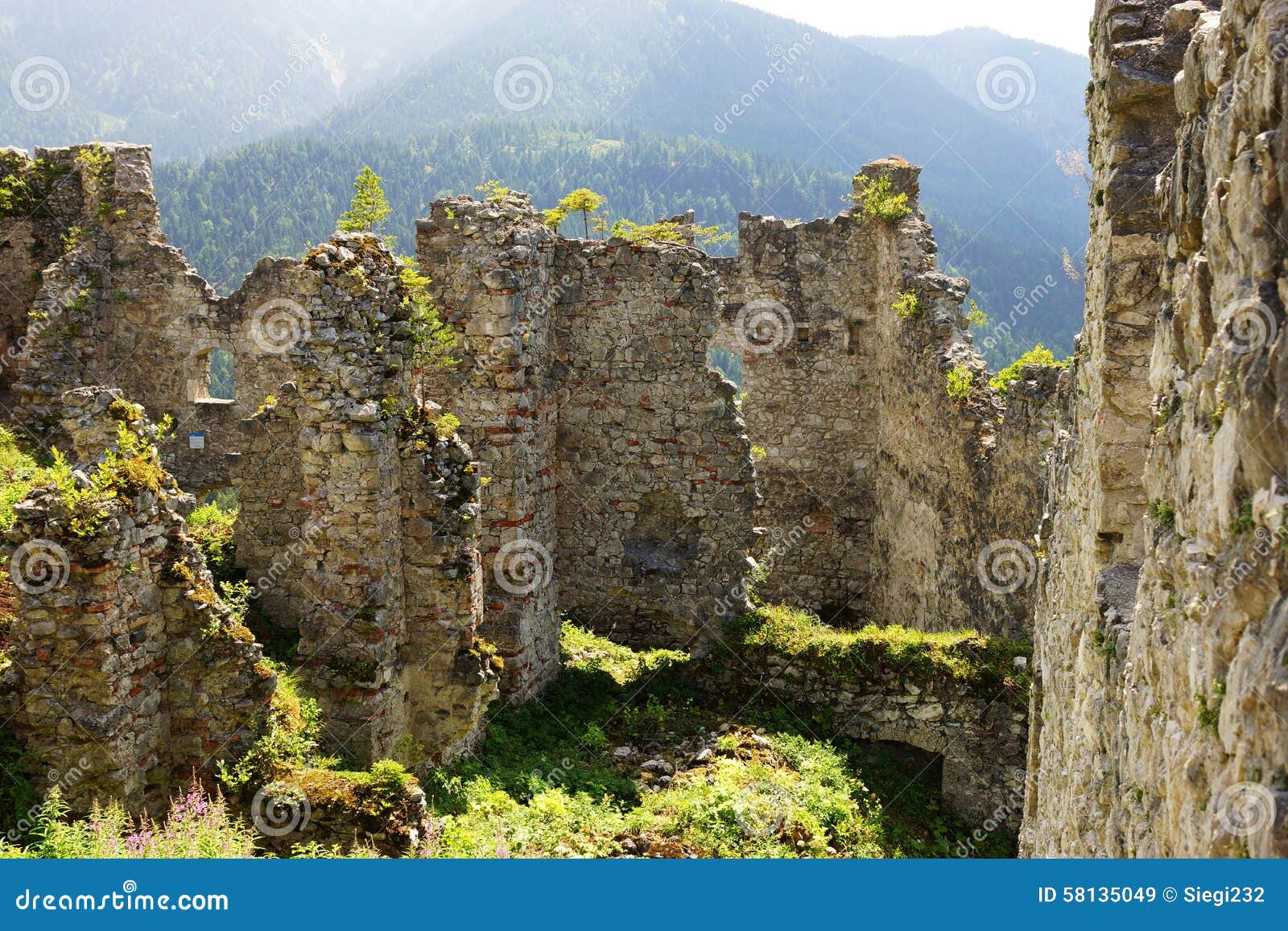 Ehrenberg Castle Ruins stock image. Image of ghost, building 58135049