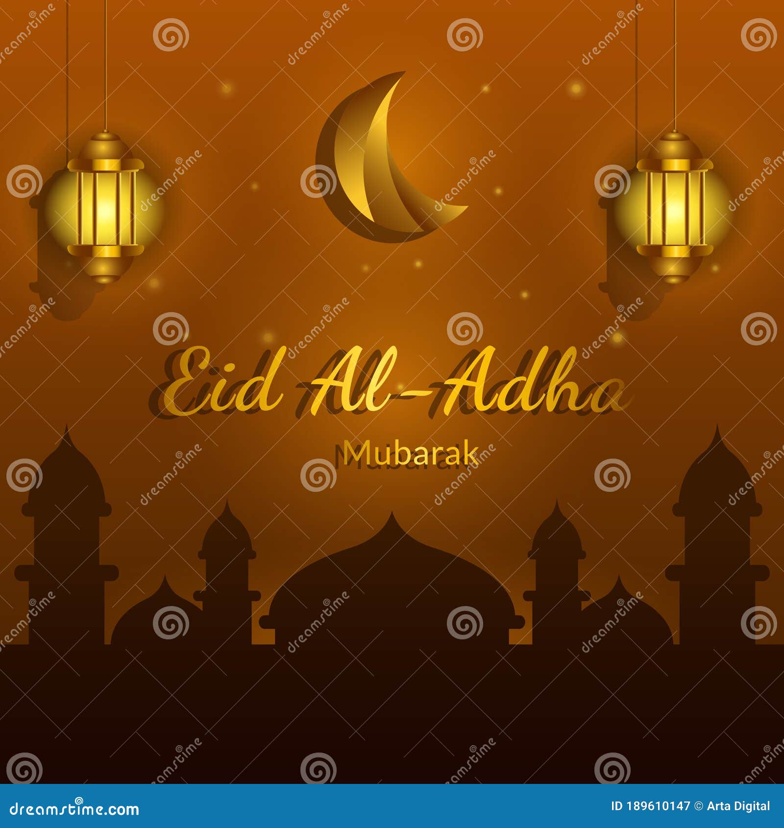 Eid Al Adha Mubarak Background, Eid Al Adha Flyer Design. Islamic Concept  for Happy Edi Al Adha Stock Vector - Illustration of animal, floral:  189610147