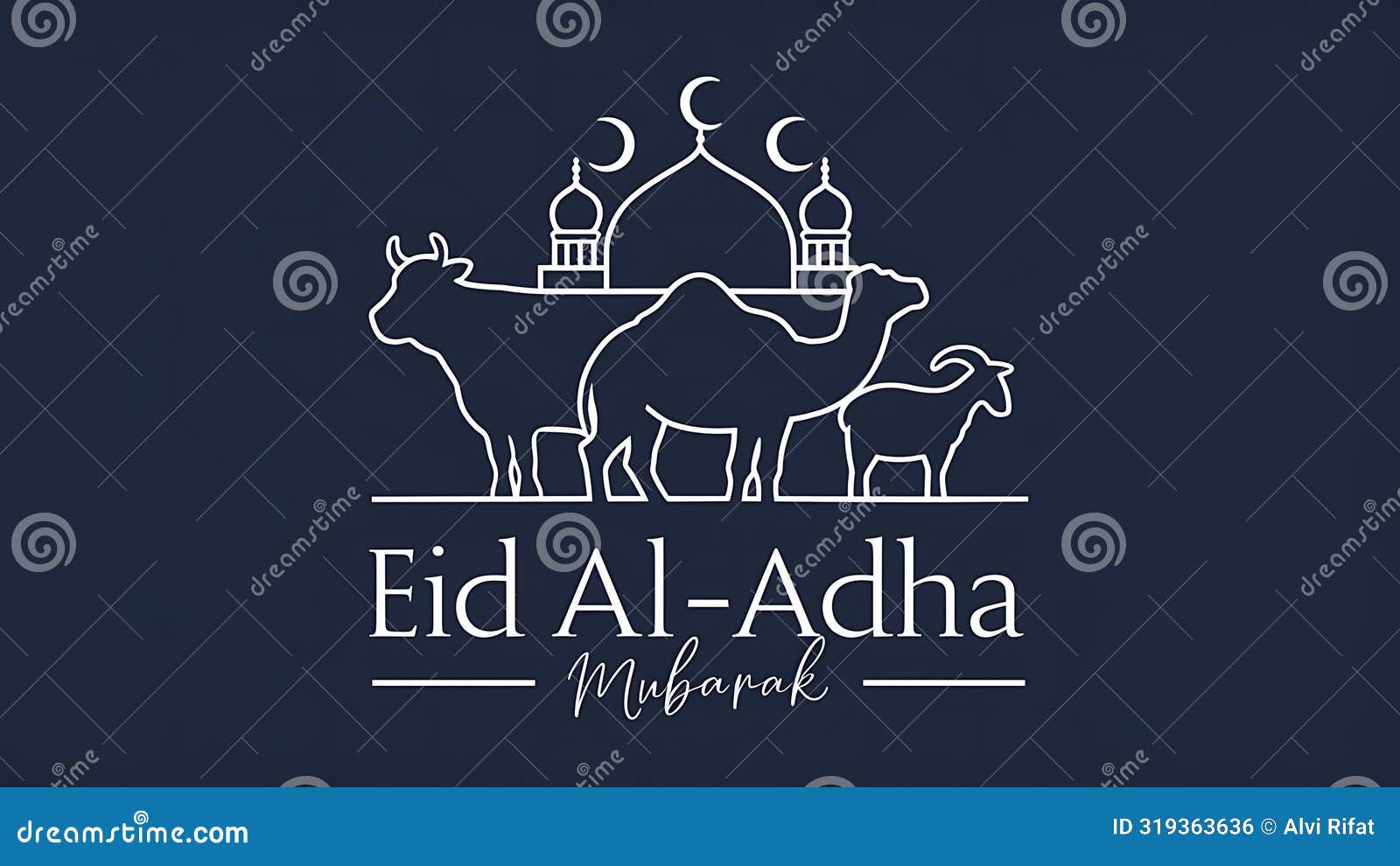eid al adha mubarak background, images are generated with the use of ai
