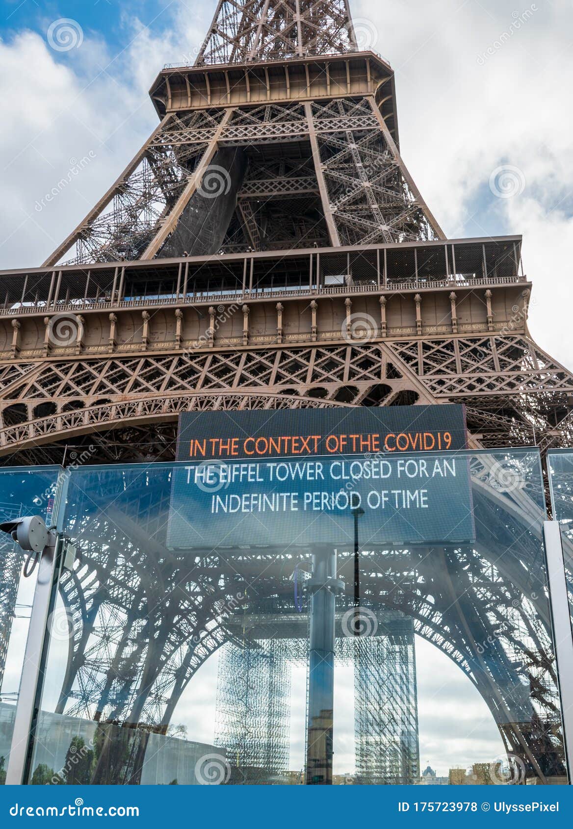 Eiffel Tower Closed Because Of Coronavirus Pandemic Paris France Stock Photo Image Of Museum Pandemic