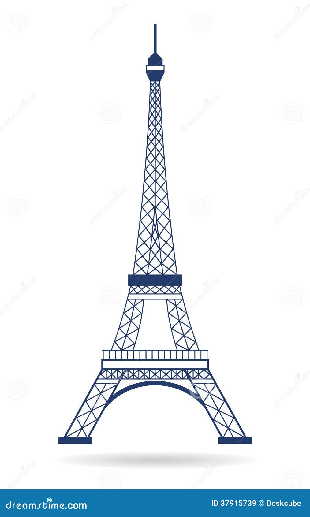 Eiffel tower Logo graphic stock vector. Image of logo - 37915739