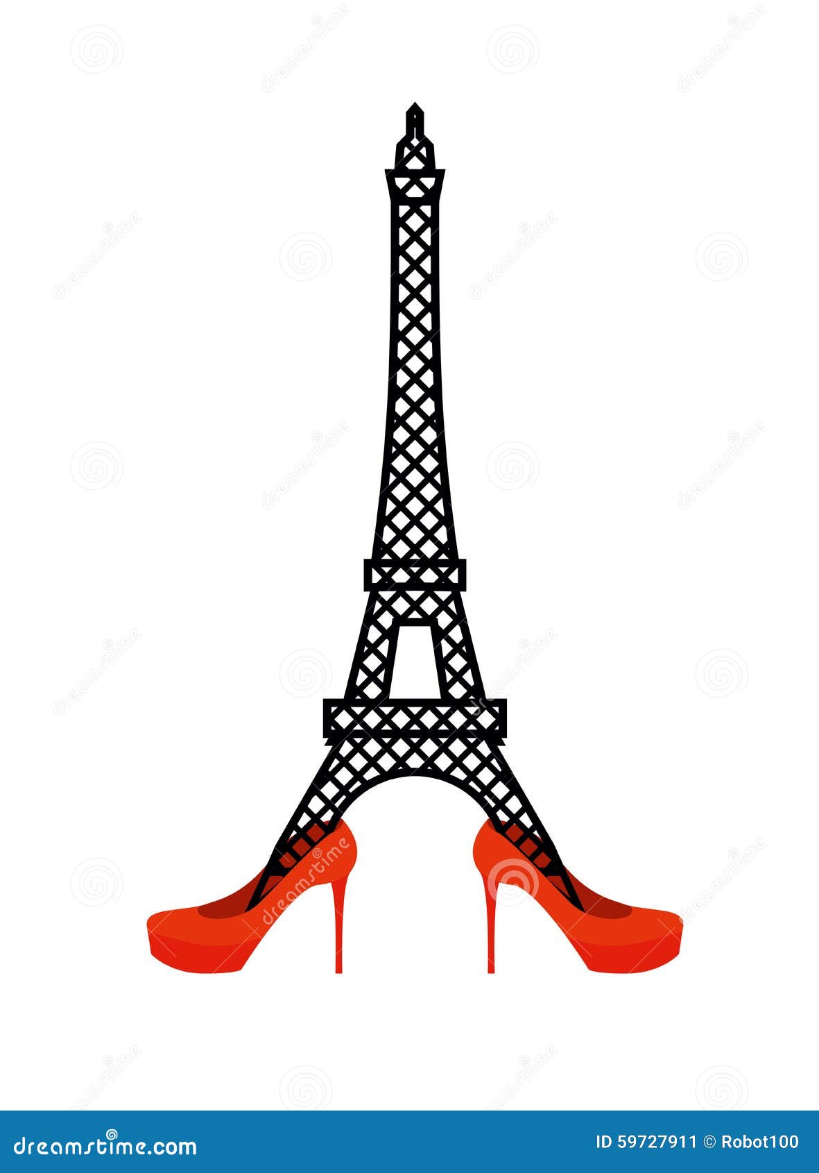 Eiffel Tower Shoe Painting by Marian Voicu - Pixels