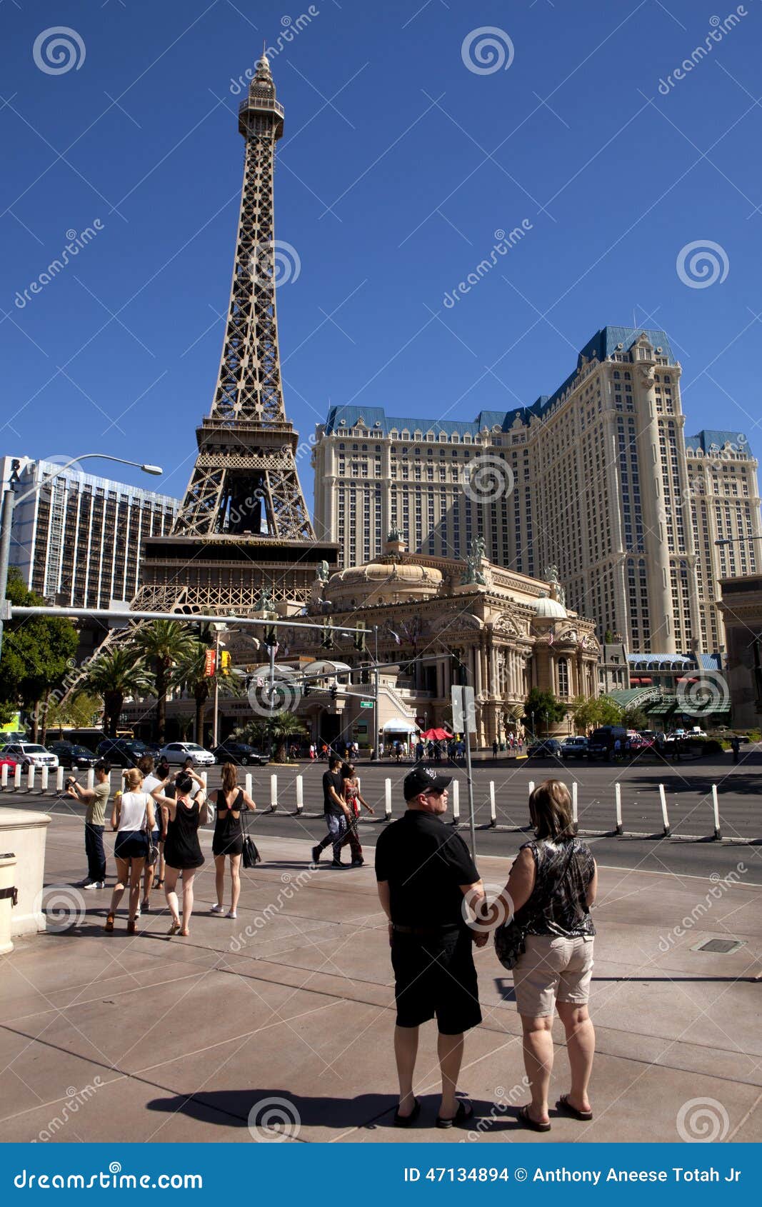 The Paris Las Vegas hotel and casino, replica of the Eiffel Tower