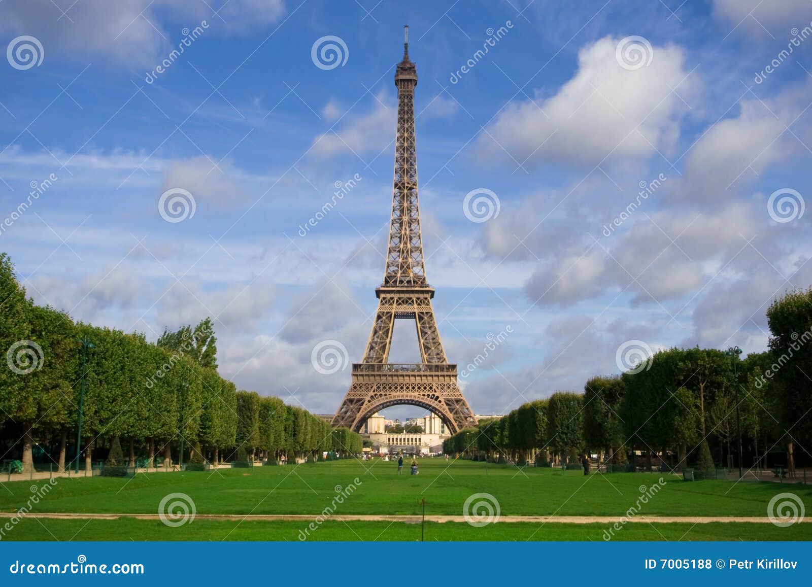 The Eiffel Tower. Summer stock photo. Image of scenic 7005188