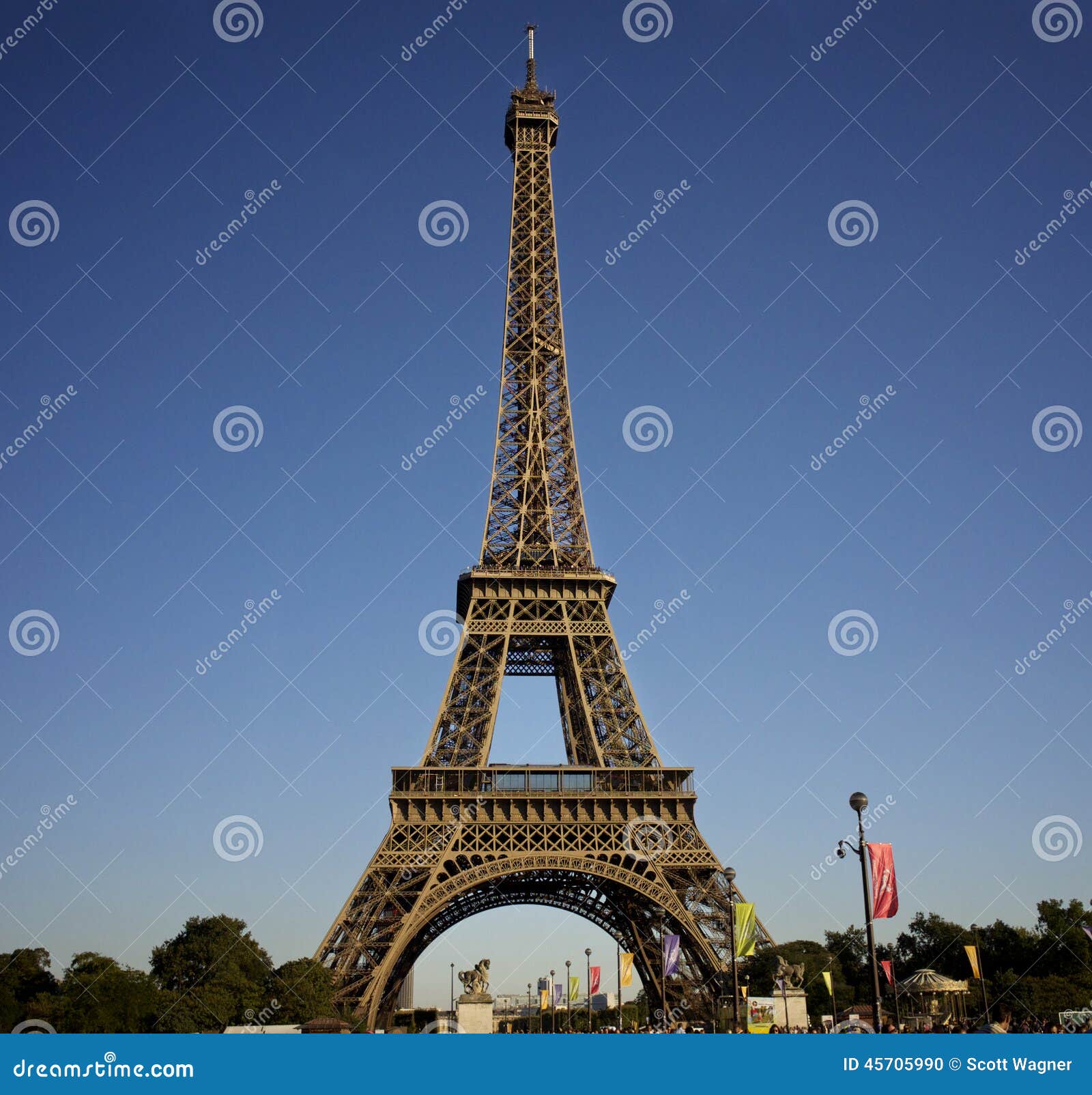 The Eiffel Tower in the Summer Editorial Image Image of eiffel
