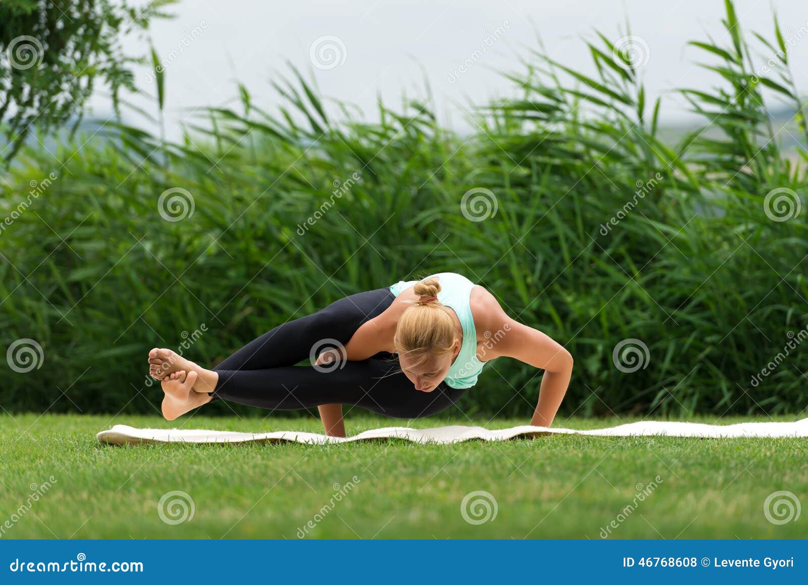 An Asian Chinese Female Yoga Instructor Demonstrating Yoga Poses Eightangle  Pose Astavakrasana High-Res Stock Photo - Getty Images