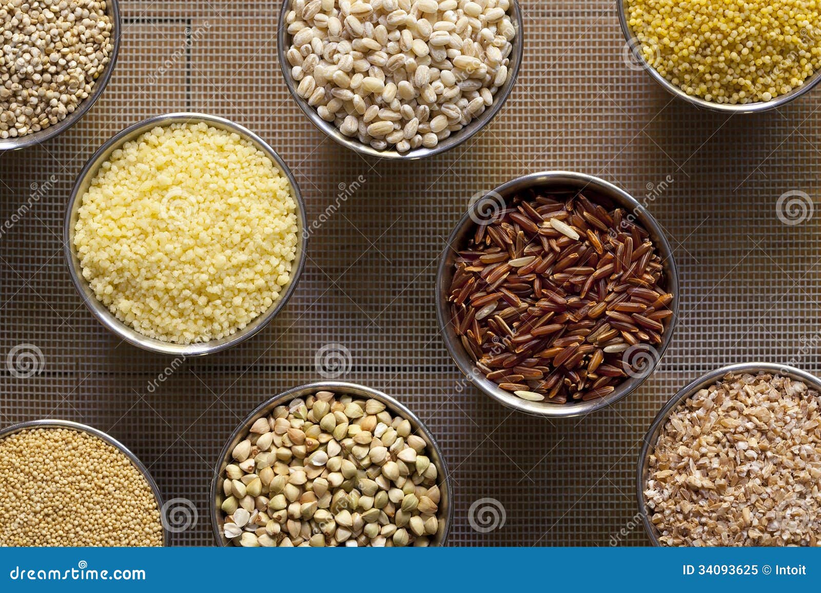 Eight Different Kinds of Grains Stock Image - Image of food, amaranth ...