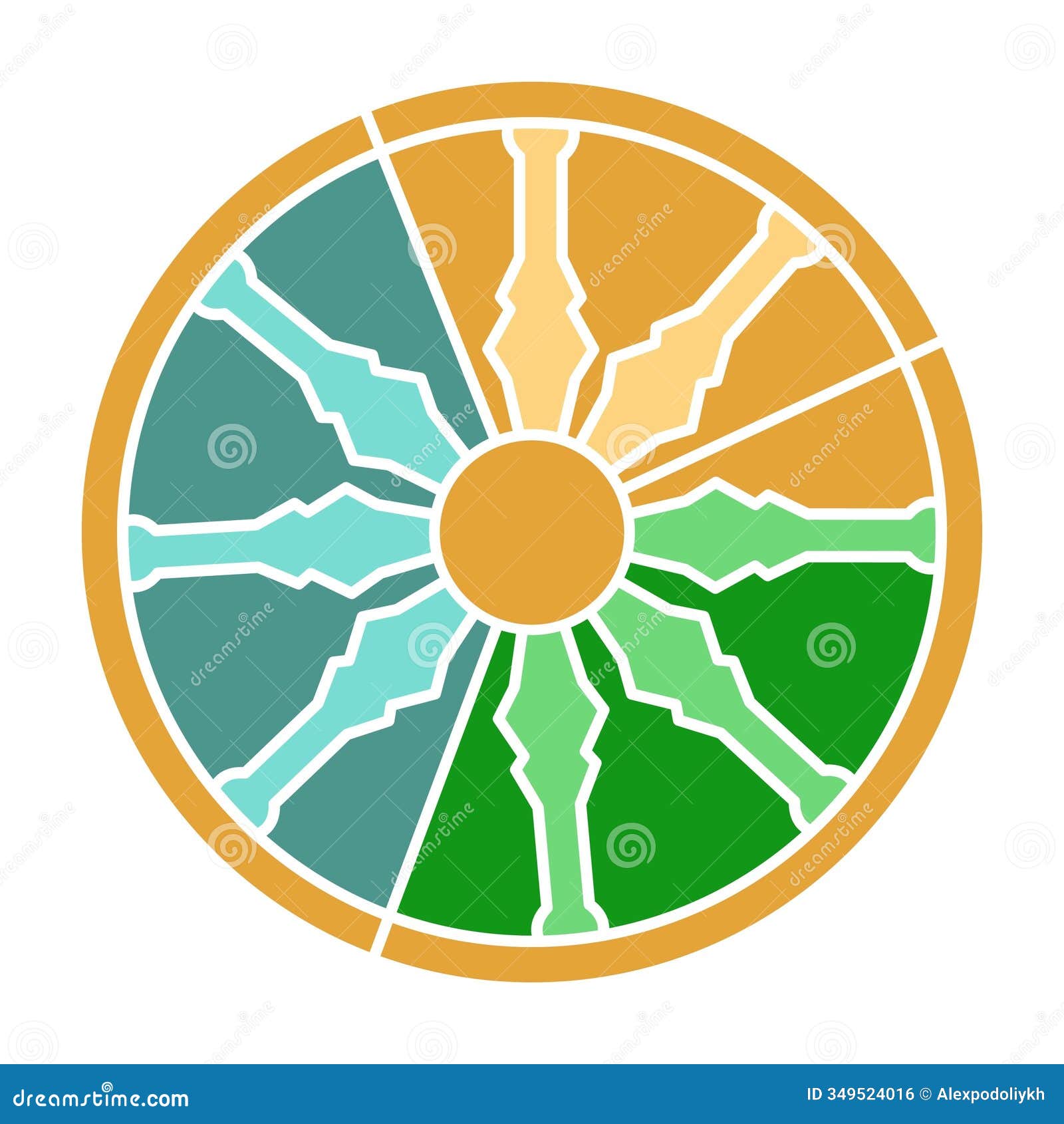 the eightfold path line icon