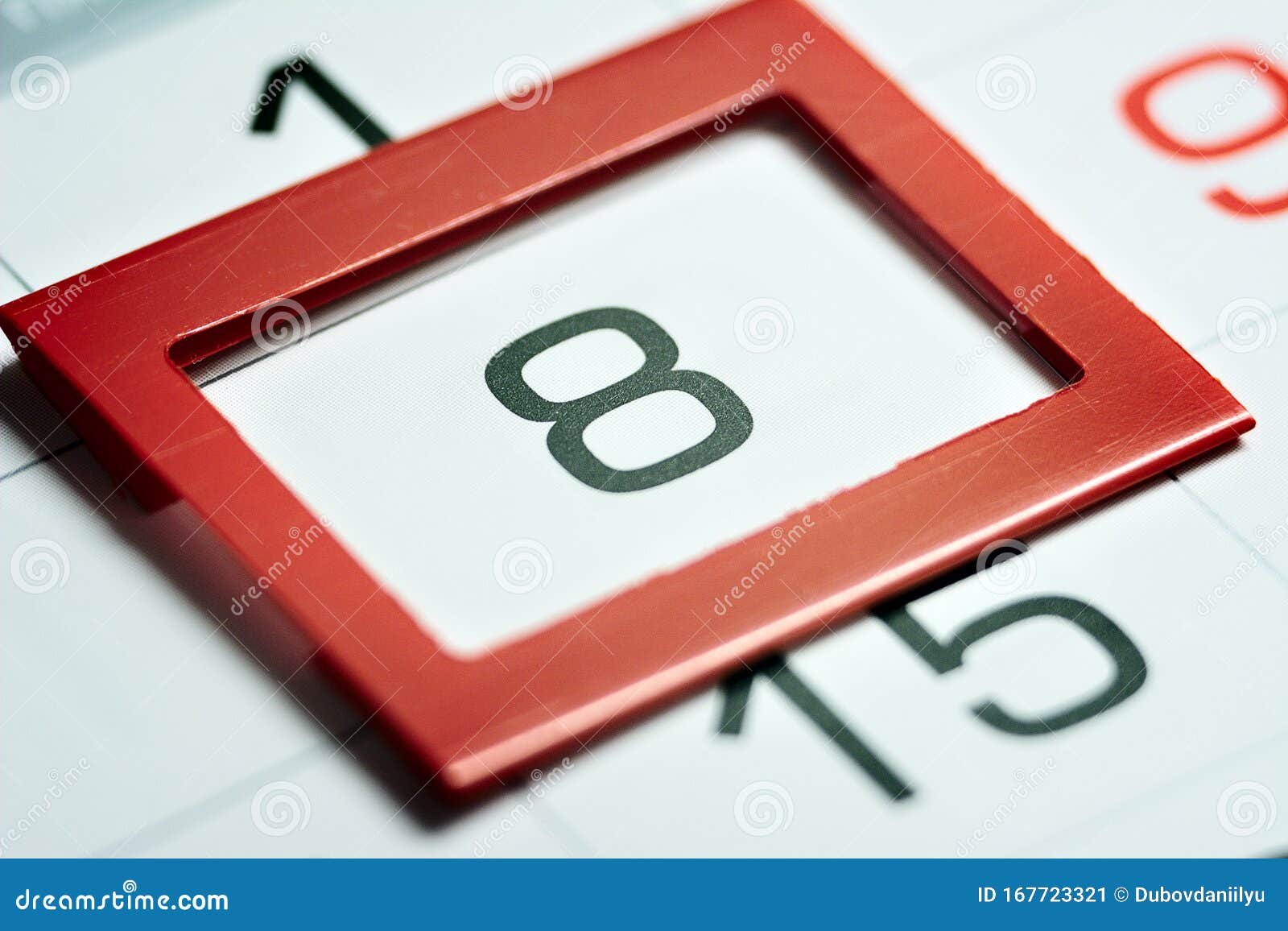 Eighth day of the month stock image. Image of deadline 167723321