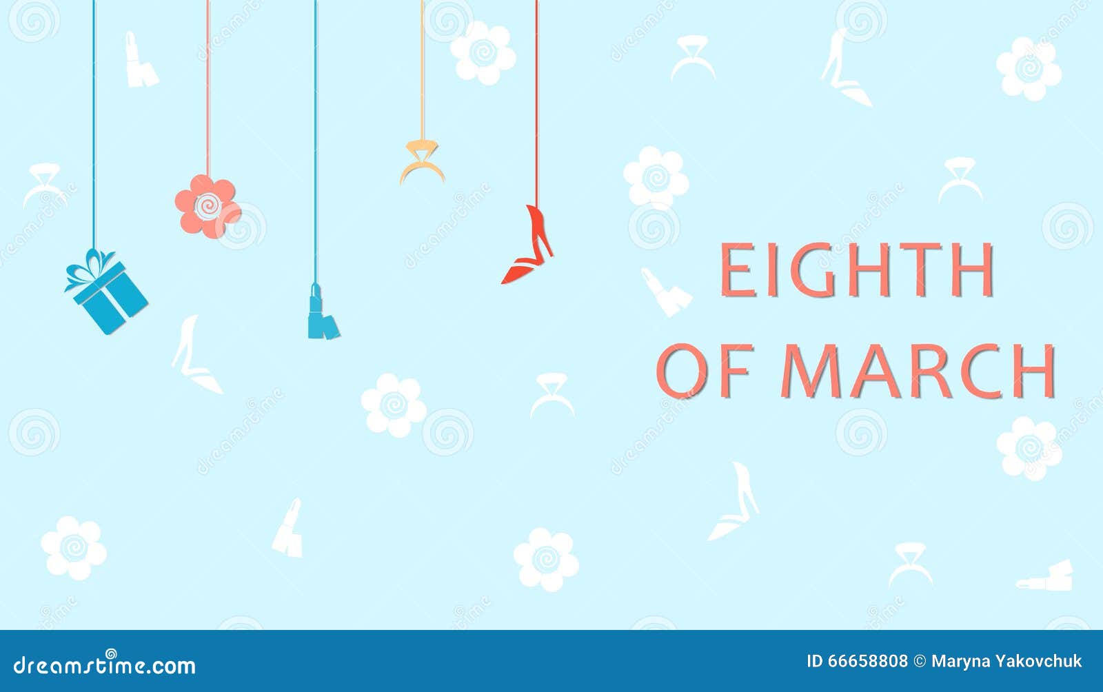 The eighth of march stock vector. Illustration of feminism - 66658808