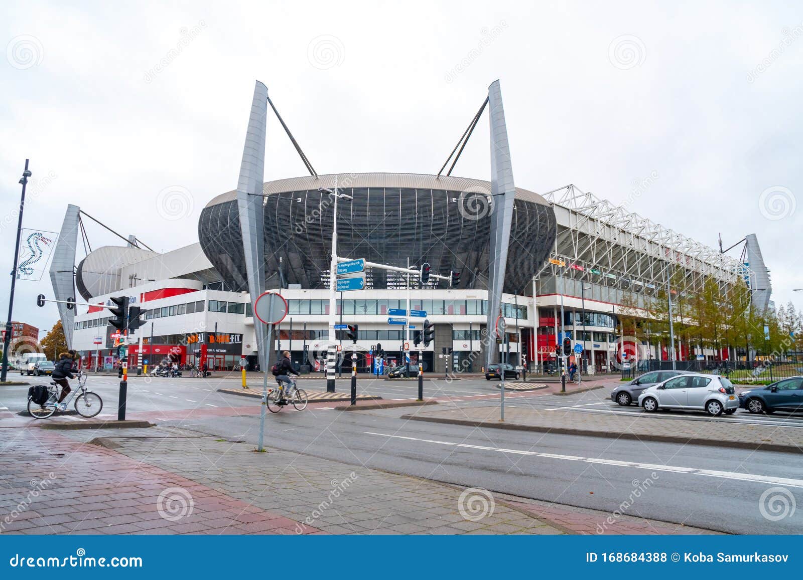 Eindhoven, Netherlands - 11.10.2019: Philips Stadion is a Football