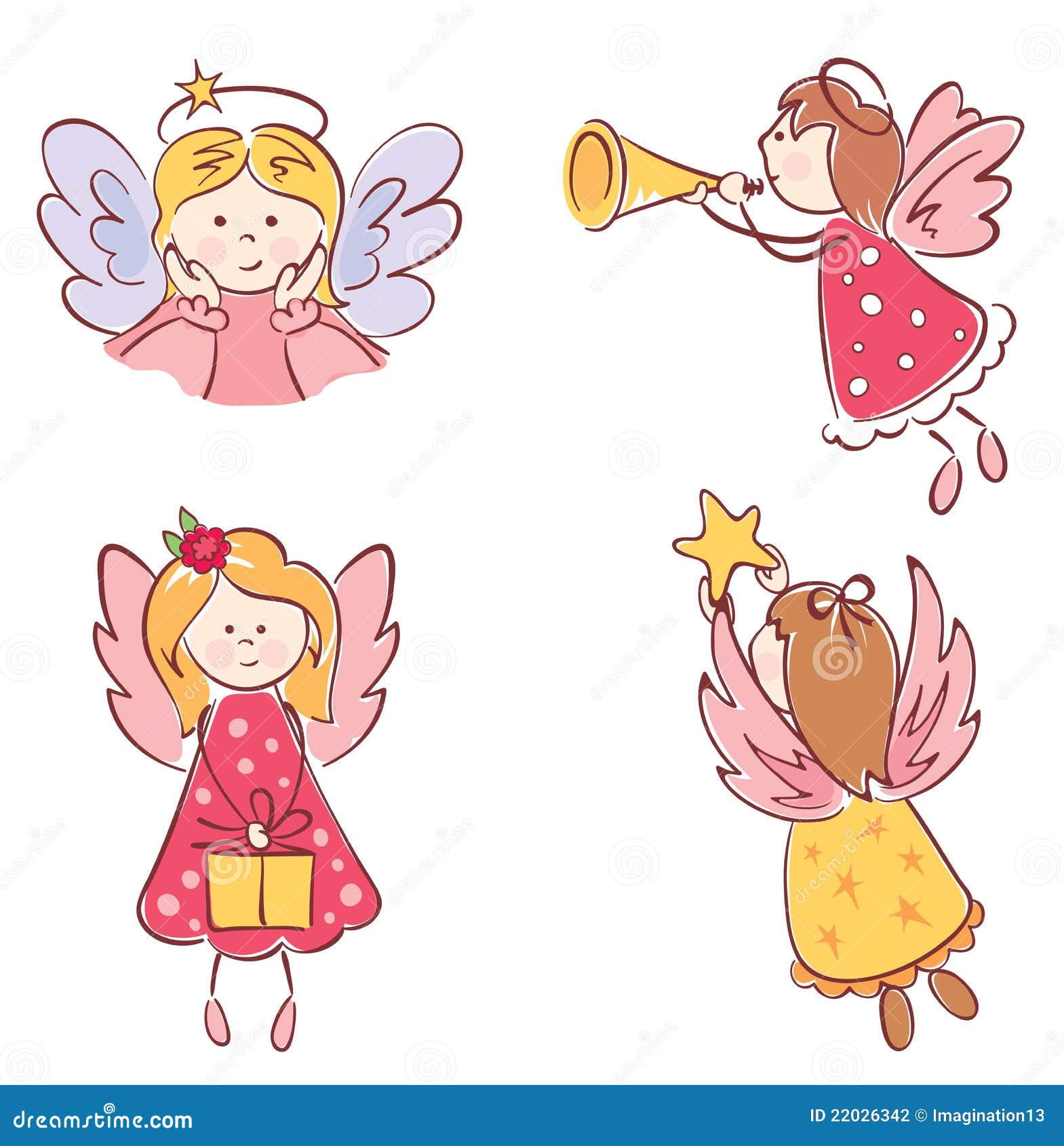 Eine Ansammlung Engel Stockfotografie - Bild: 22026342