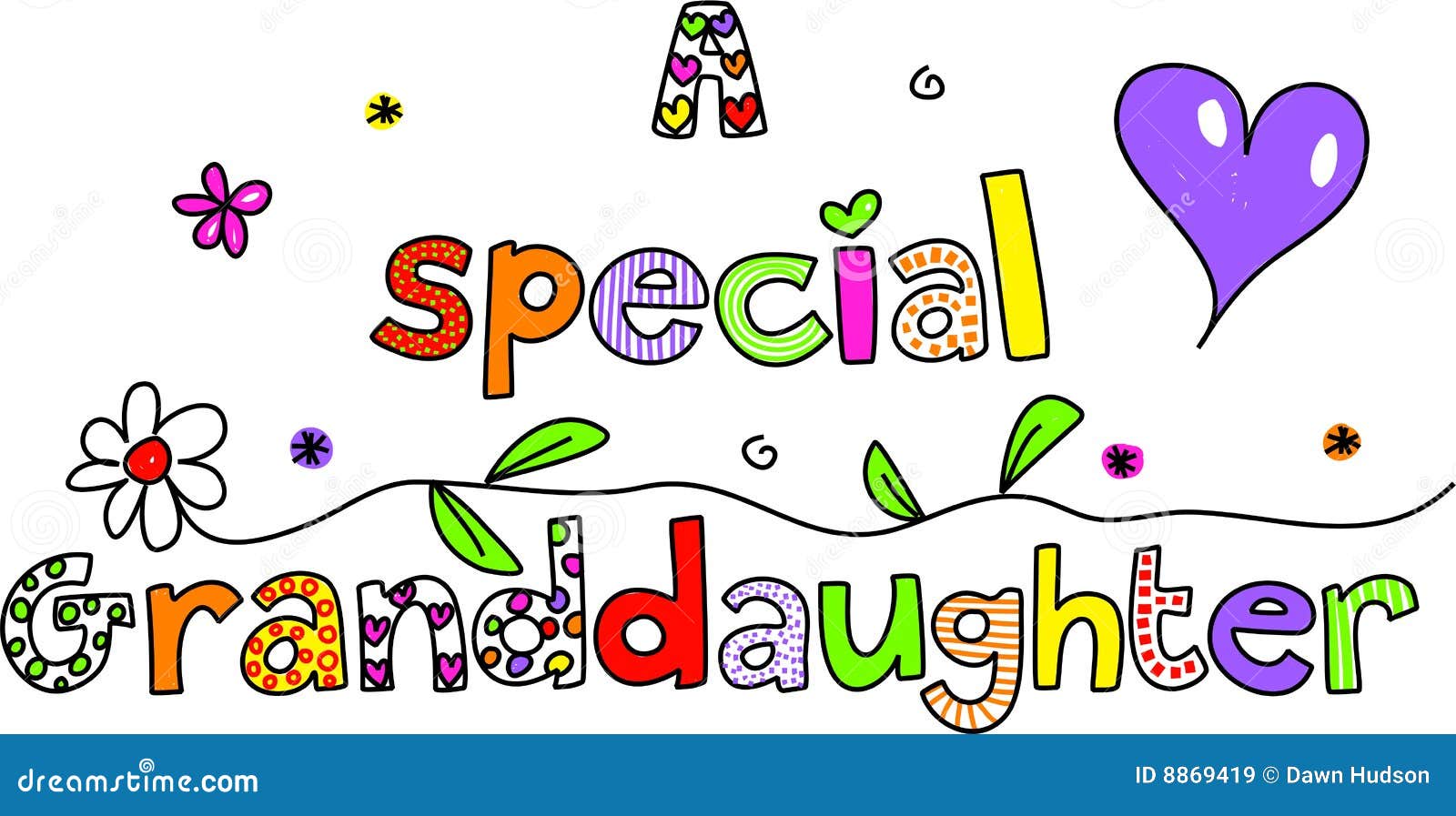 Eine spezielle Enkelin stock abbildung. Illustration von abbildung