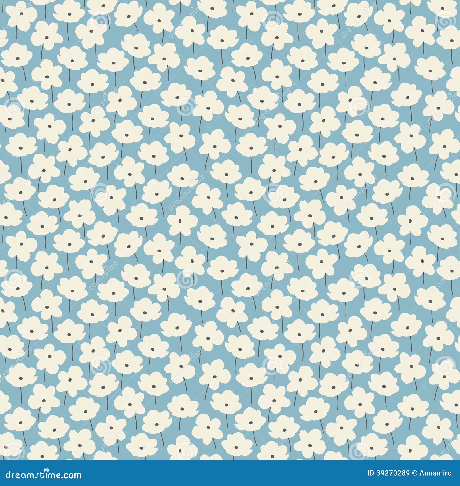 Einfaches Blumenmuster vektor abbildung. Illustration von betrieb