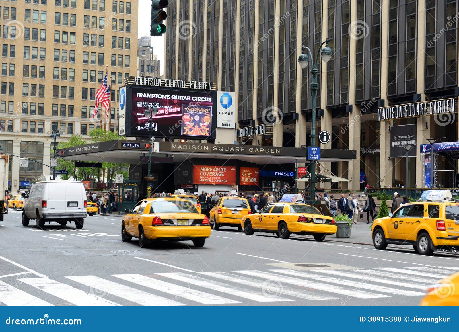 Eingang Von Madison Square Garden Manhattan Redaktionelles Bild