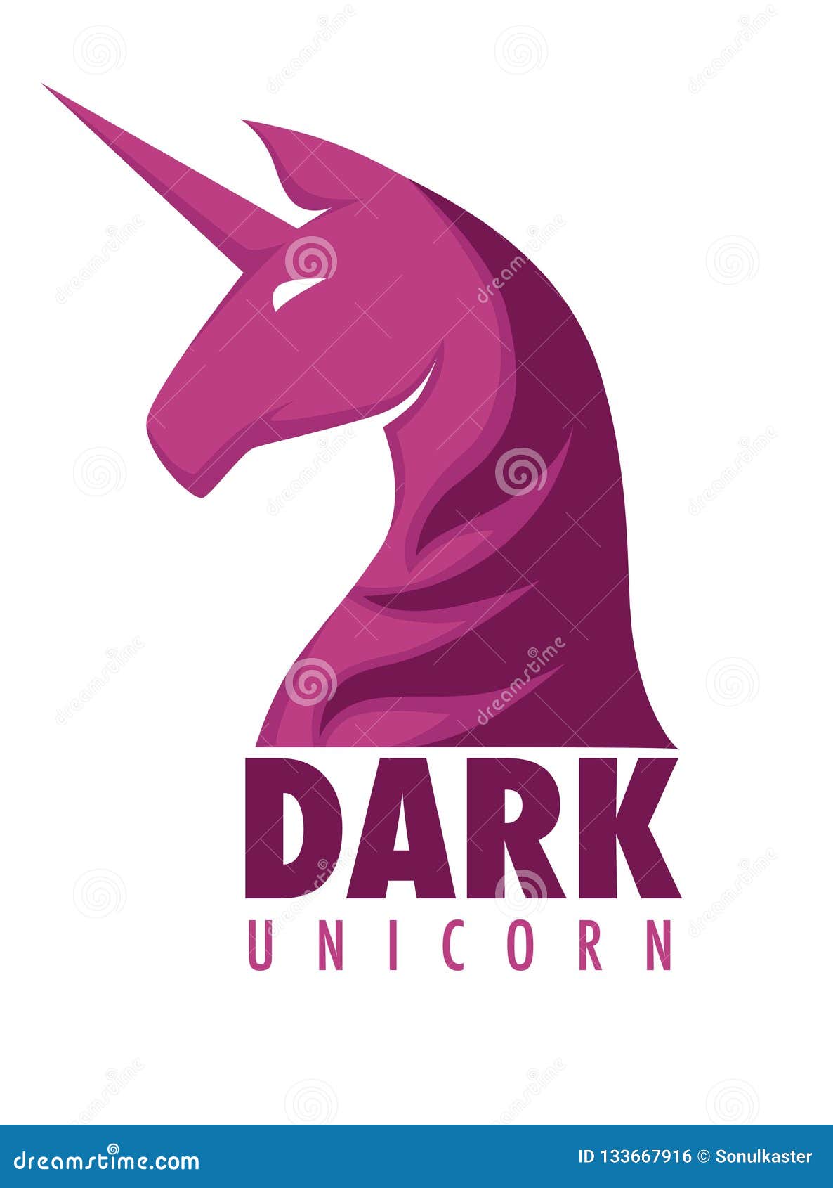 Einhorn Mit Flugeln Und Rosa Endstuck Und Mahne Vektor Abbildung Illustration Von Flugeln Einhorn