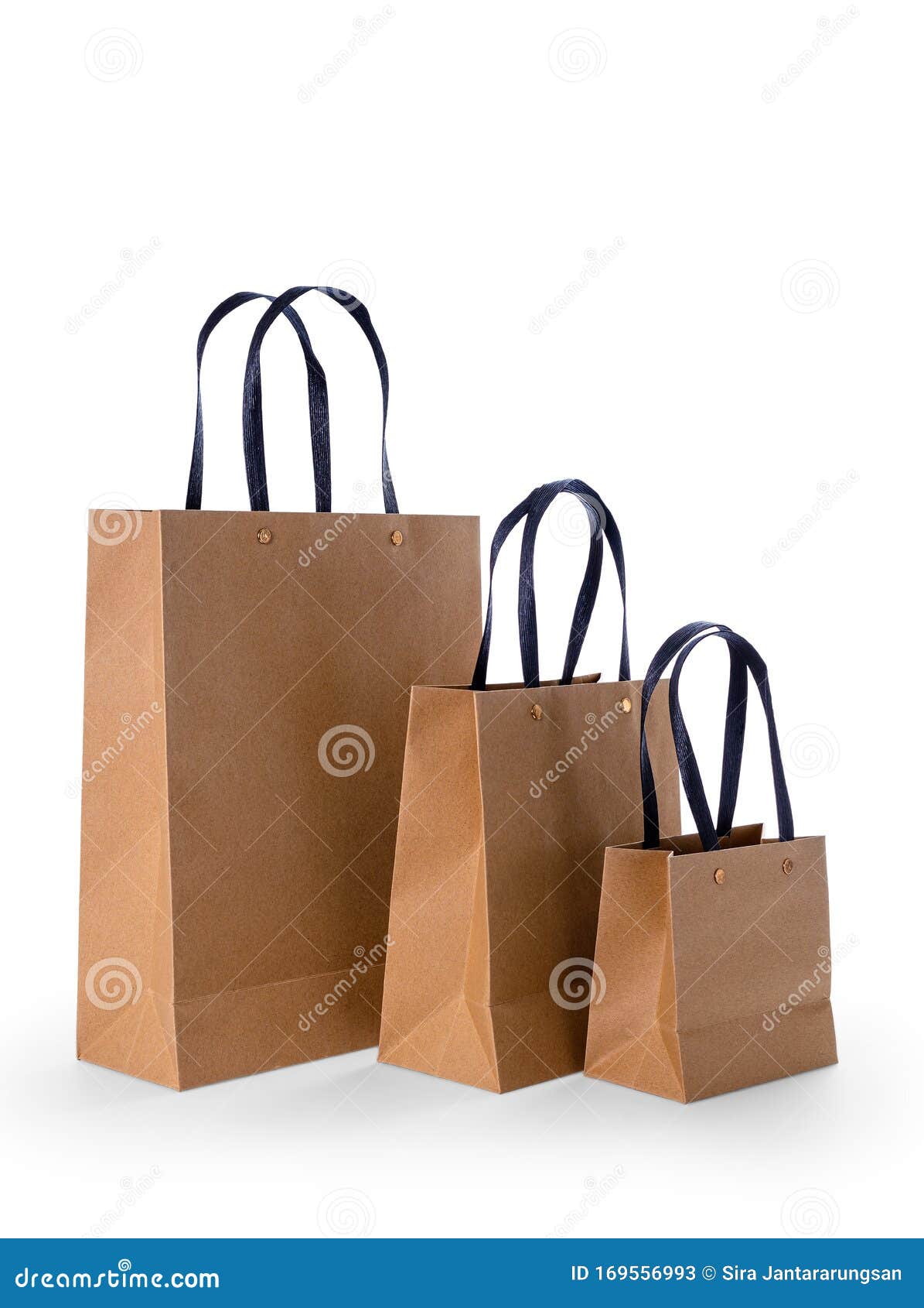 Einkaufstuten Aus Braunem Papier Die Auf Weissem Grund Isoliert Sind Stockbild Bild Von Einkaufstuten Isoliert