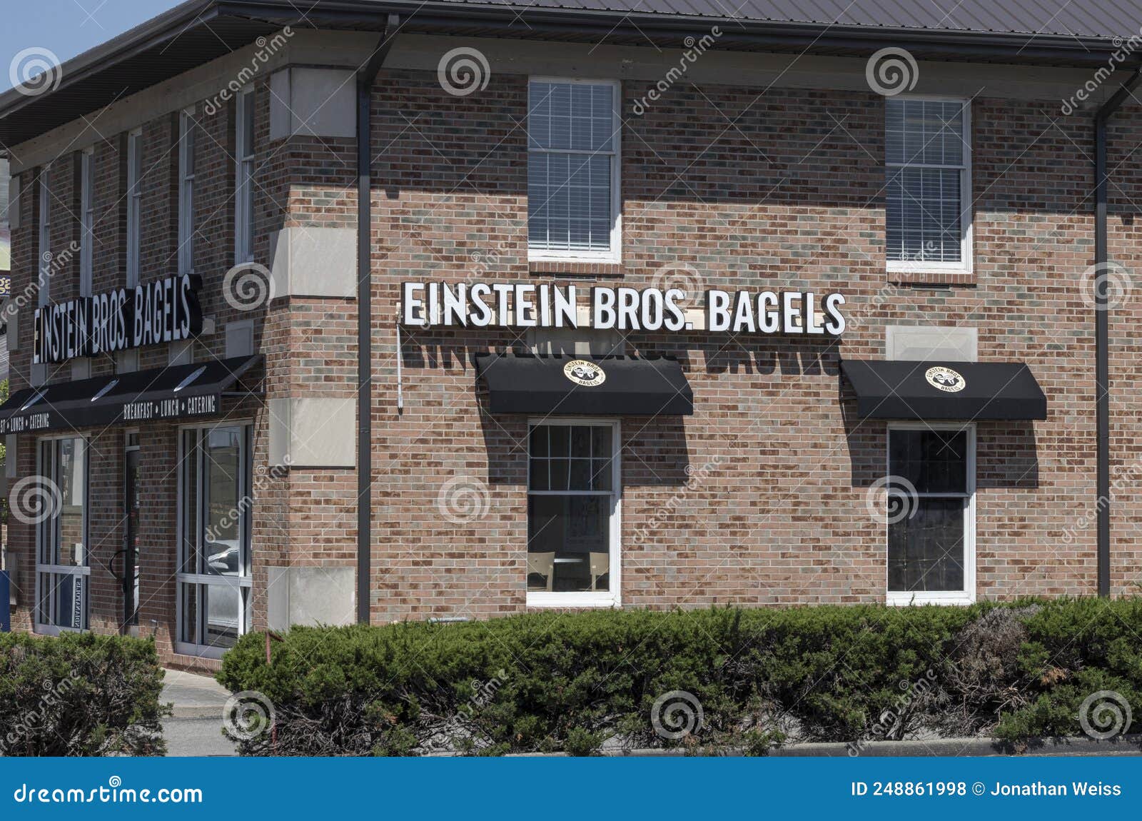 Einstein Bros. Bagels Restaurant. Einstein Bros Editorial Stock Photo