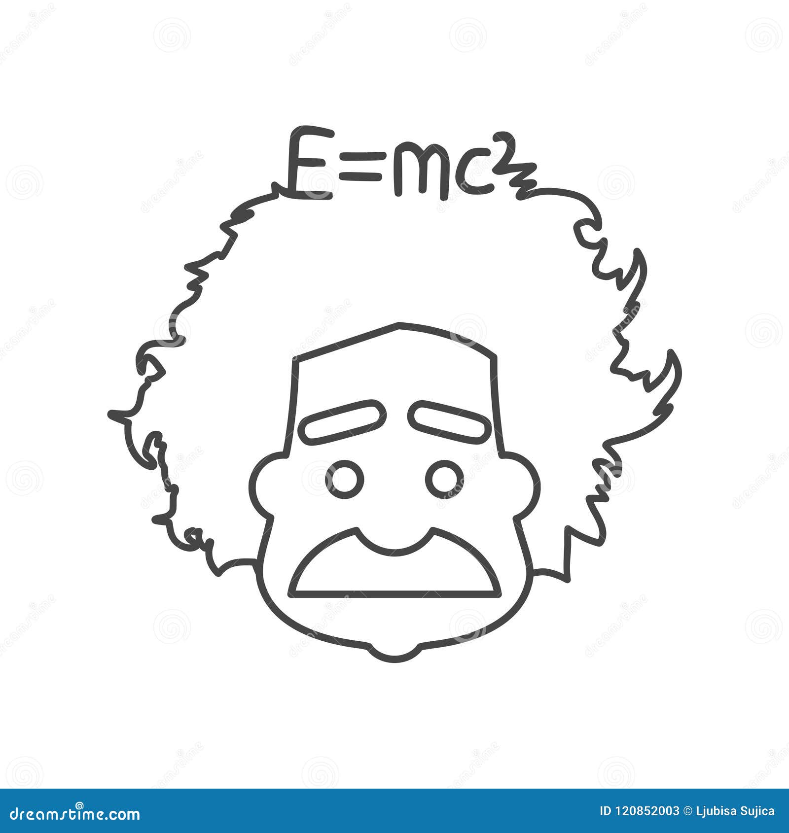 Einstein Icon Trendy Einstein Logo Concept On White Background Vector