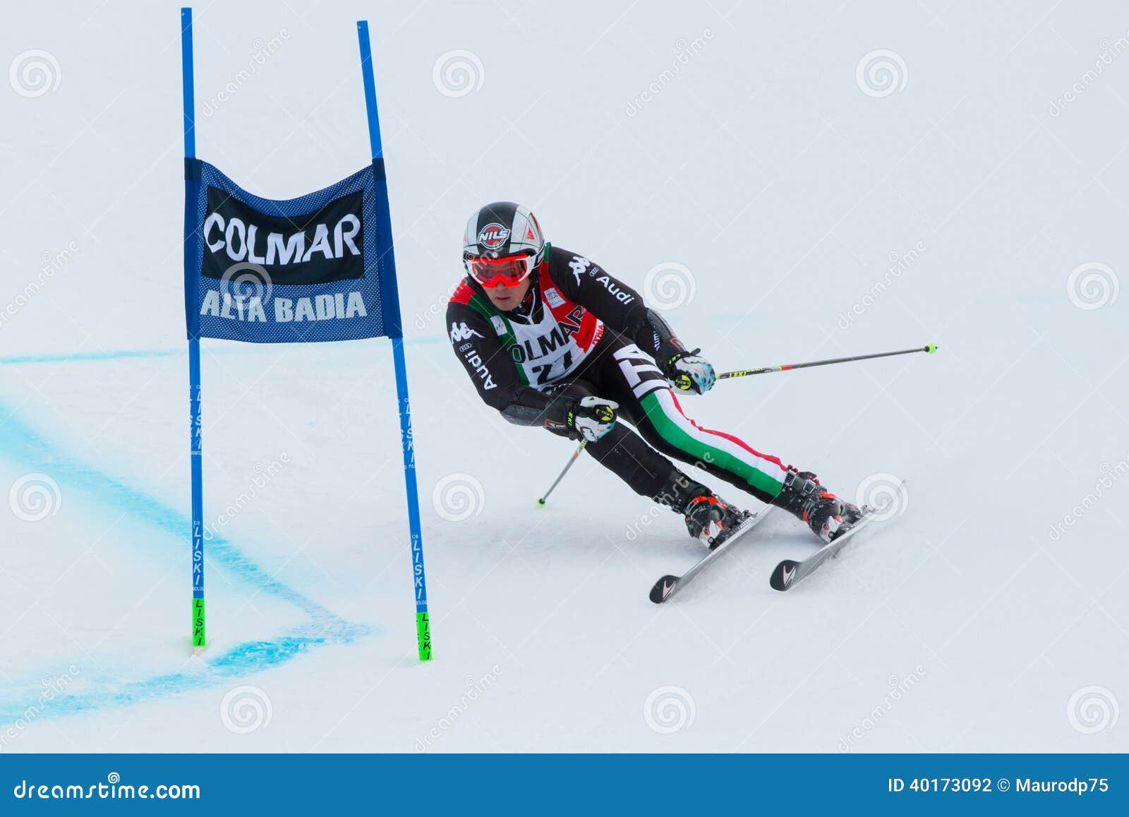 EISATH Florian (ITA). Alta Badia, WŁOCHY 22 2013 Grudzień. EISATH Florian konkurowanie w Audi FIS Alpejskiego narciarstwa pucharu świata mężczyzna GIGANTYCZNYM slalomu. (ITA)