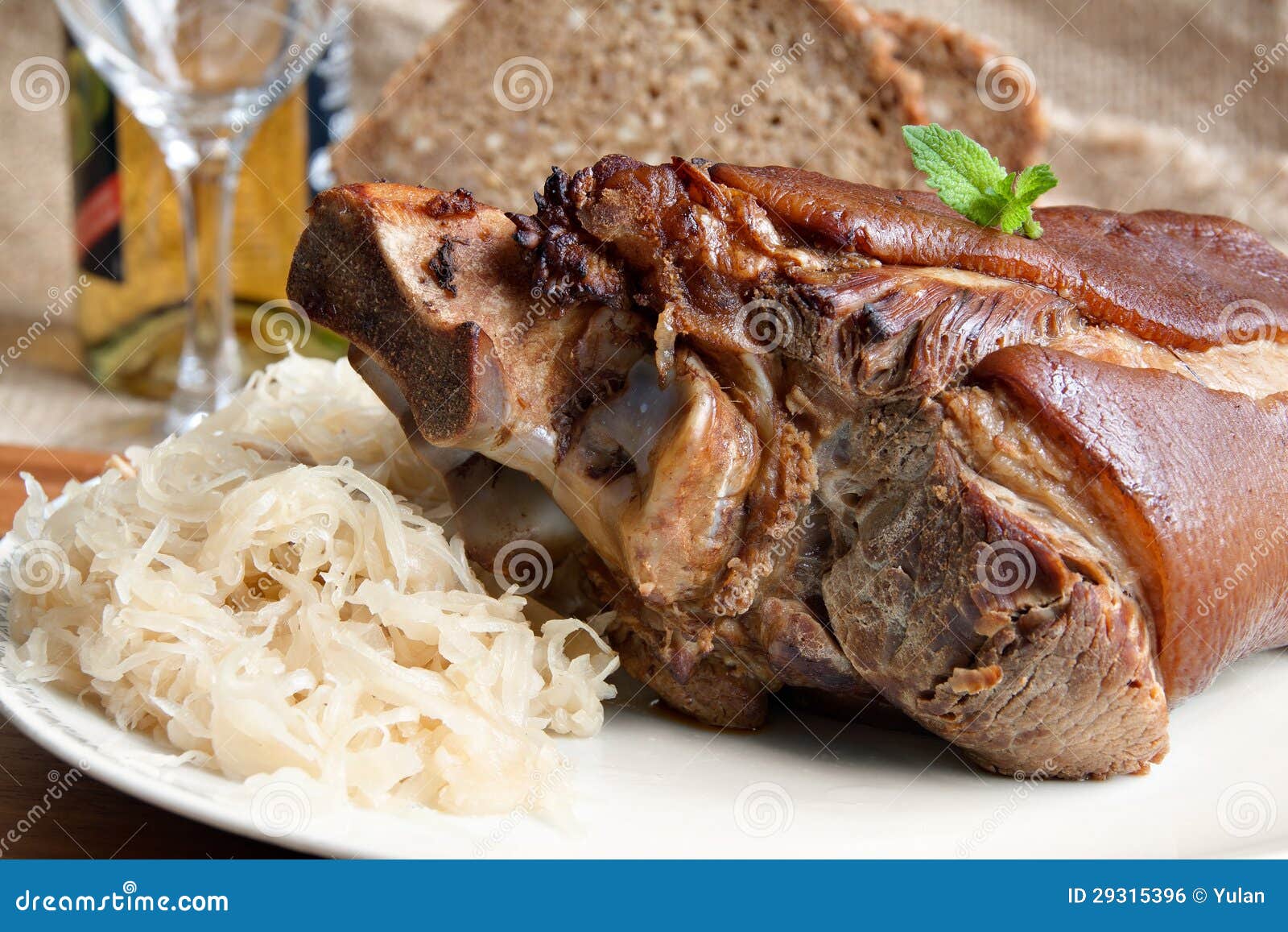 Eisbein, Roast Pork Knuckle Stock Photo Image of carving, german