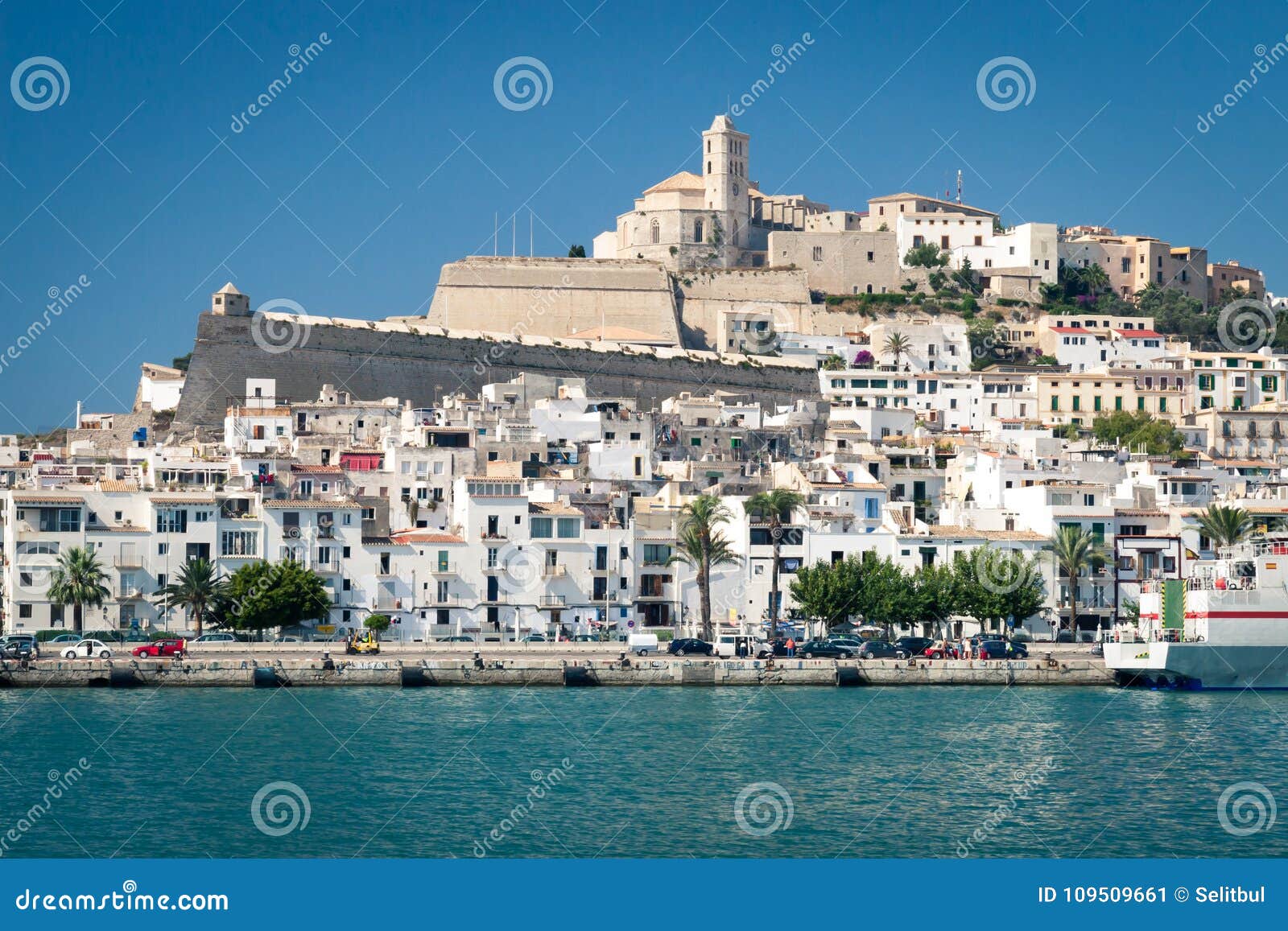 eivissa - the capital of ibiza, spain