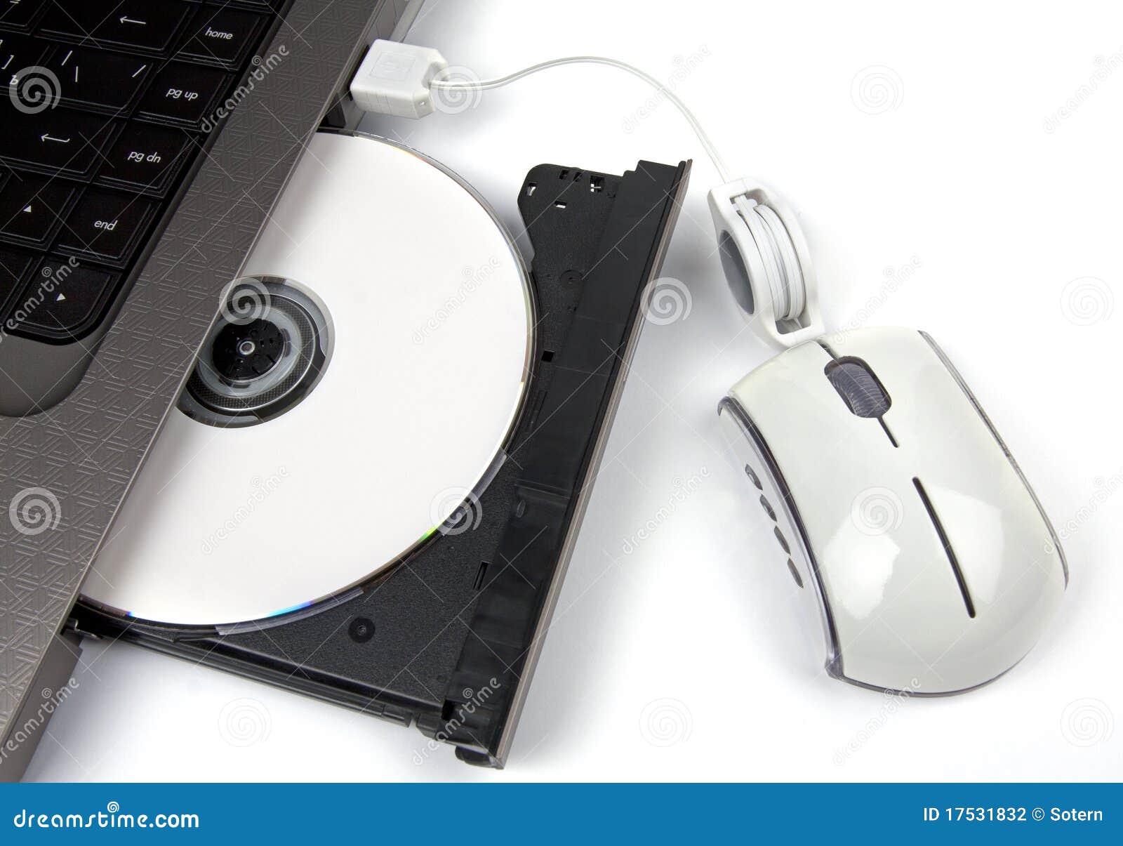 how to eject a cd from external player from laptop