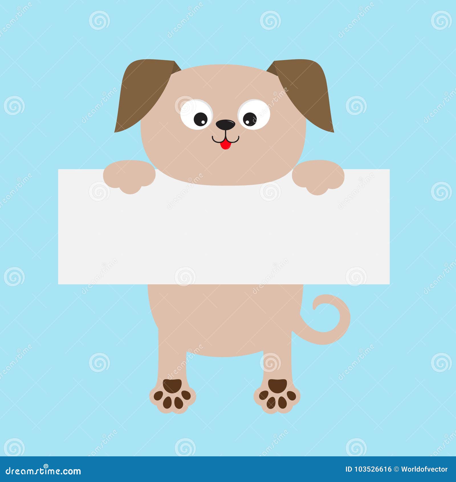 Ejecución Divertida Del Perro En Plantilla Del Tablero De Papel Cuerpo Del  Animal Del Perrito De Kawaii Personaje De Dibujos Anim Ilustración del  Vector - Ilustración de pata, abajo: 103526616