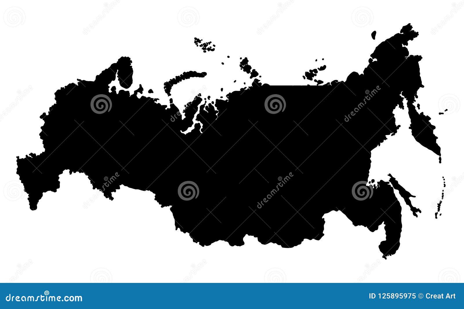 Ejemplo De La Silueta Del Mapa De Rusia Ilustraci n Del Vector ejemplo-de-la-silueta-del-mapa-de-rusia-ilustraci-n-del-vector