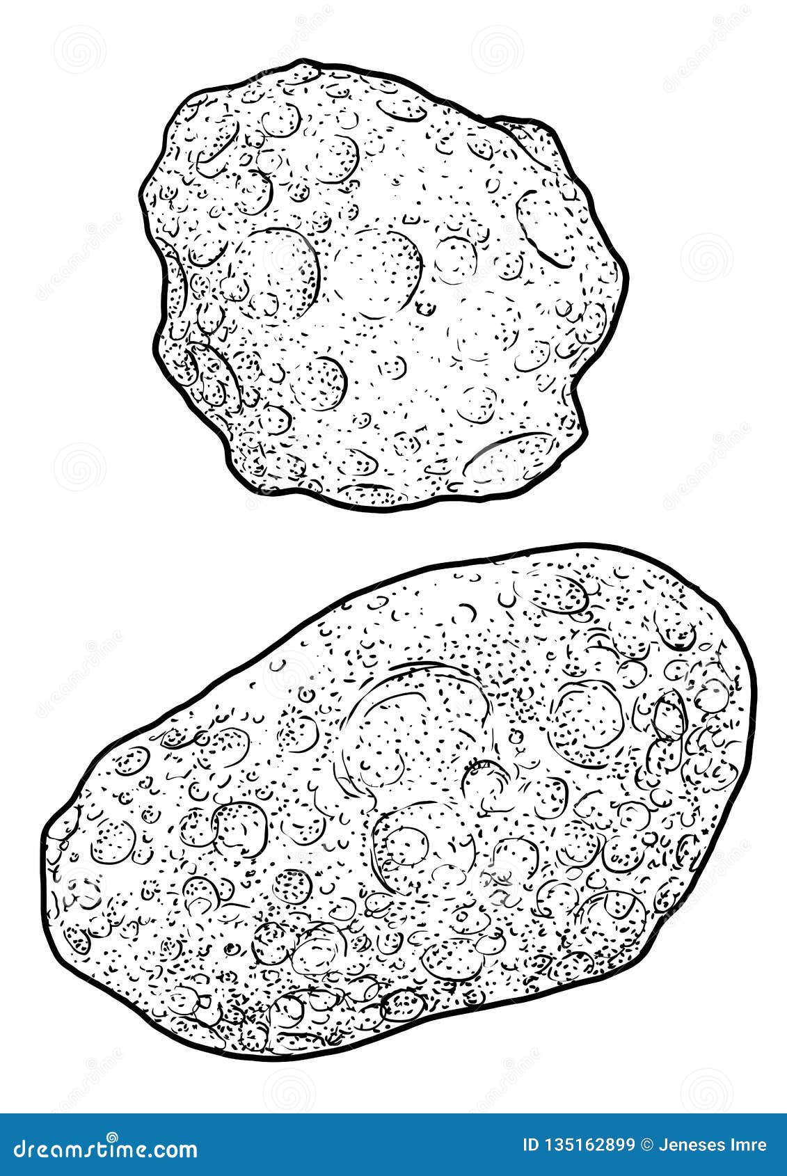 Ejemplo De Los Asteroides, Dibujo, Grabado, Tinta, Línea Arte, Vector  Ilustración del Vector - Ilustración de detallado, cometa: 135162899