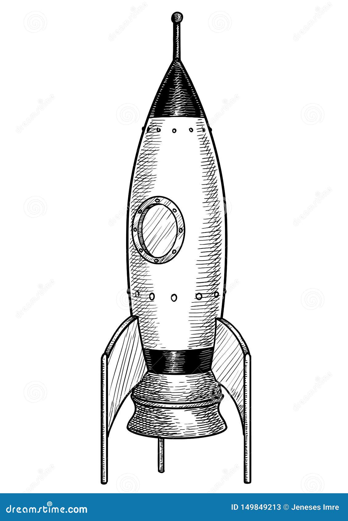 Ejemplo Del Cohete Del Juguete Dibujo Grabado Tinta Linea Arte Vector Ilustracion Del Vector Ilustracion De Cohete Realista 149849213