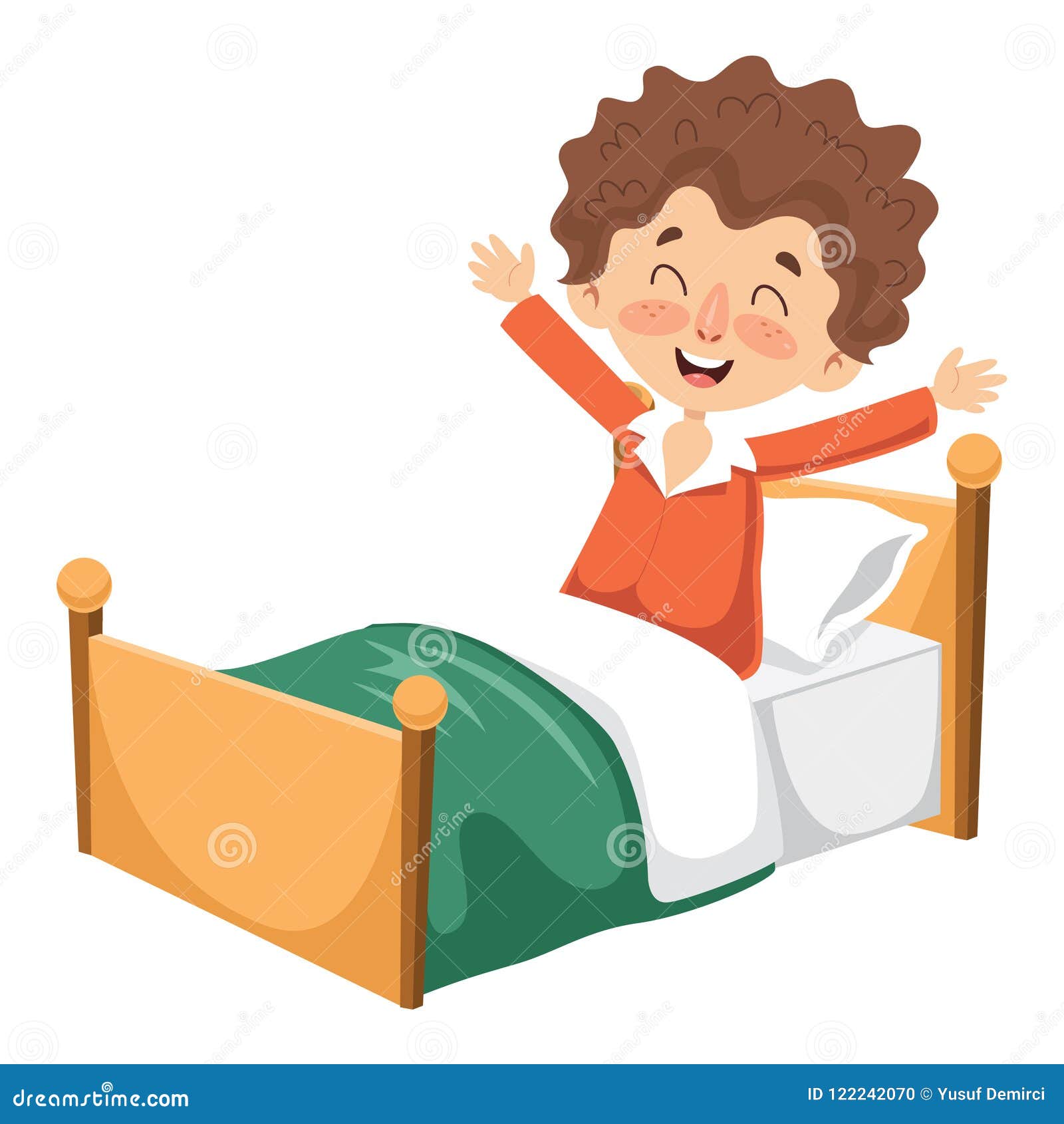 Ejemplo Del Vector Del Niño Que Despierta Ilustración del Vector -  Ilustración de actividad, muchacho: 122242070, image size:1600x1690