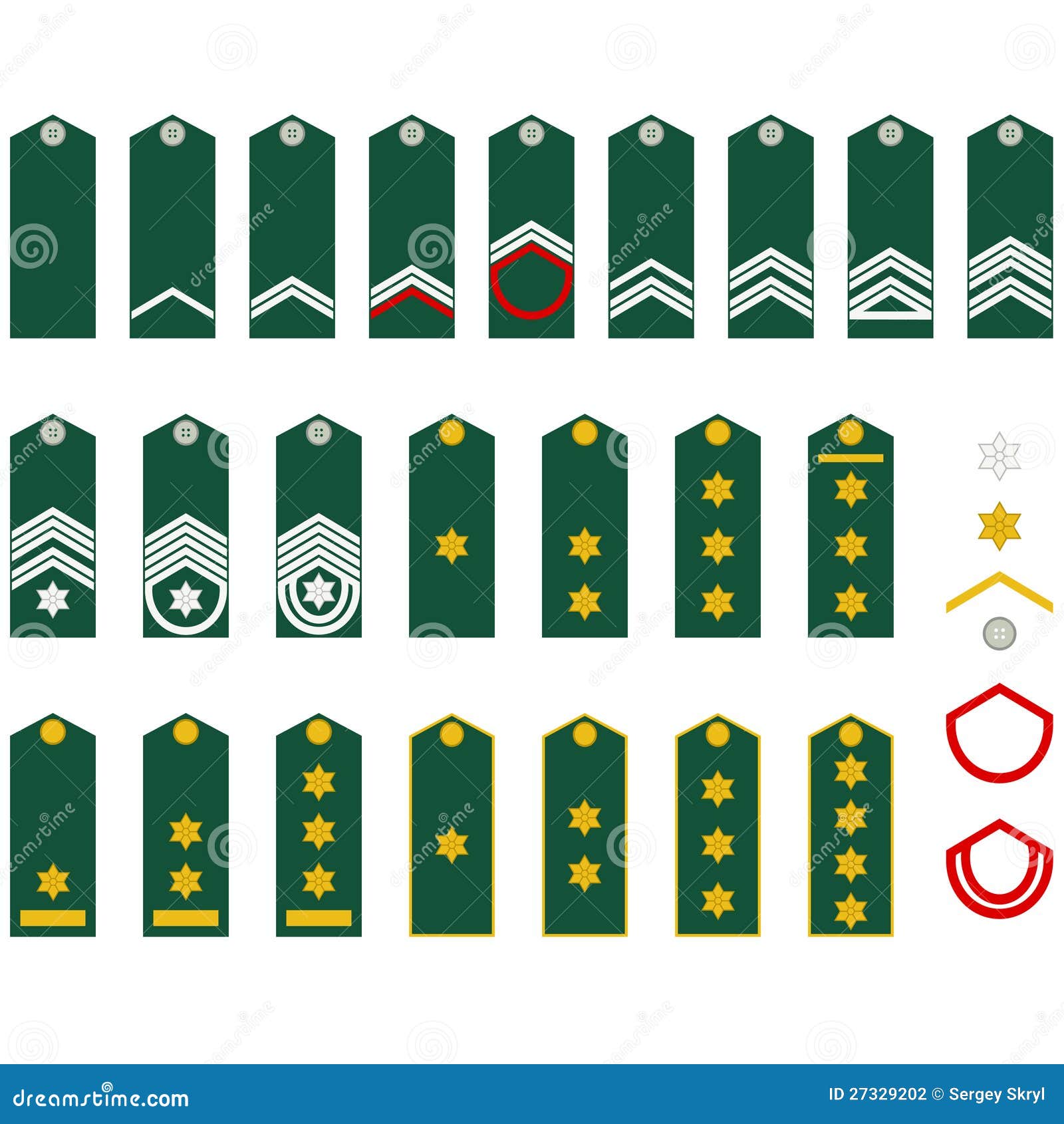 Ejército Del Belga De Las Insignias Ilustración del Vector