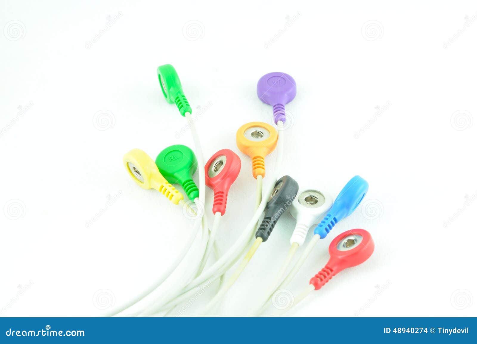 EKG electrode stock photo. Image of education, muscle 48940274