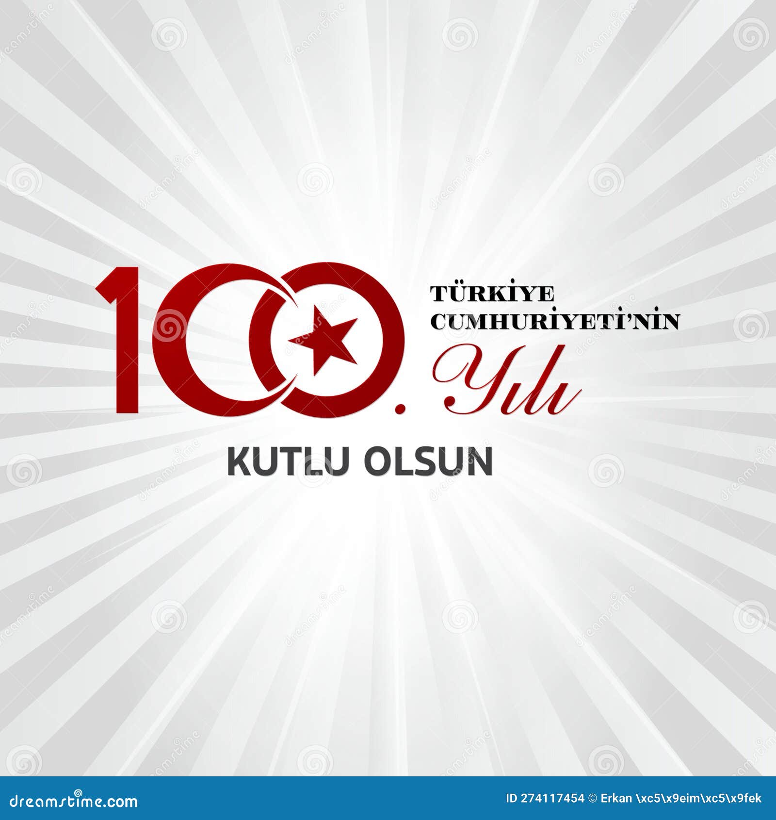 Cumhuriyet bayrami 100 yili kutlu olsun tradução dia da república 100 anos  feliz aniversário