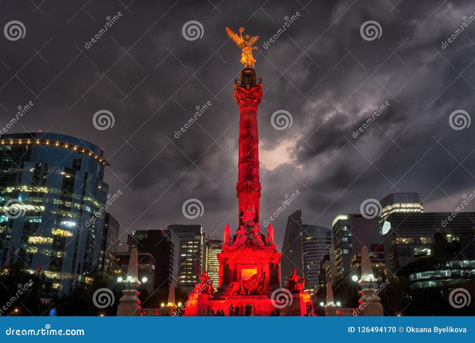 El ángel De La Independencia En Ciudad De México Imagen editorial - Imagen  de america, federal: 126494170