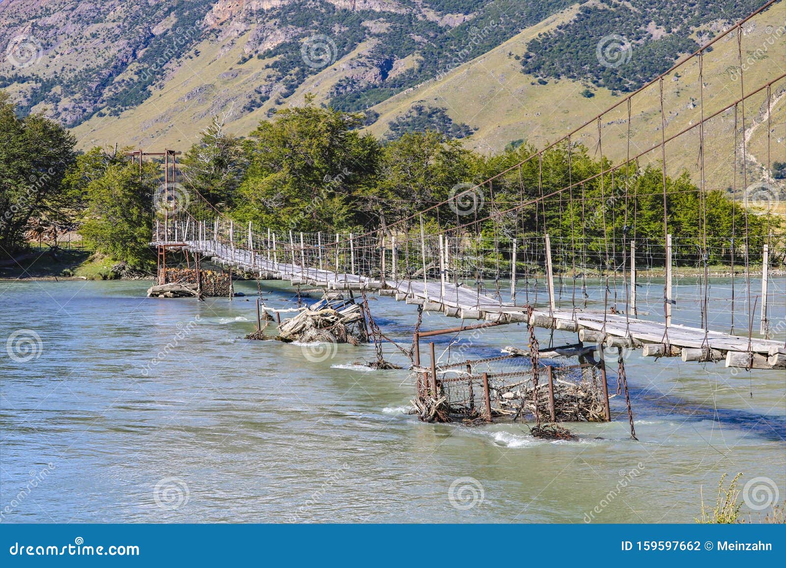 a wooden bridge in patagonia
